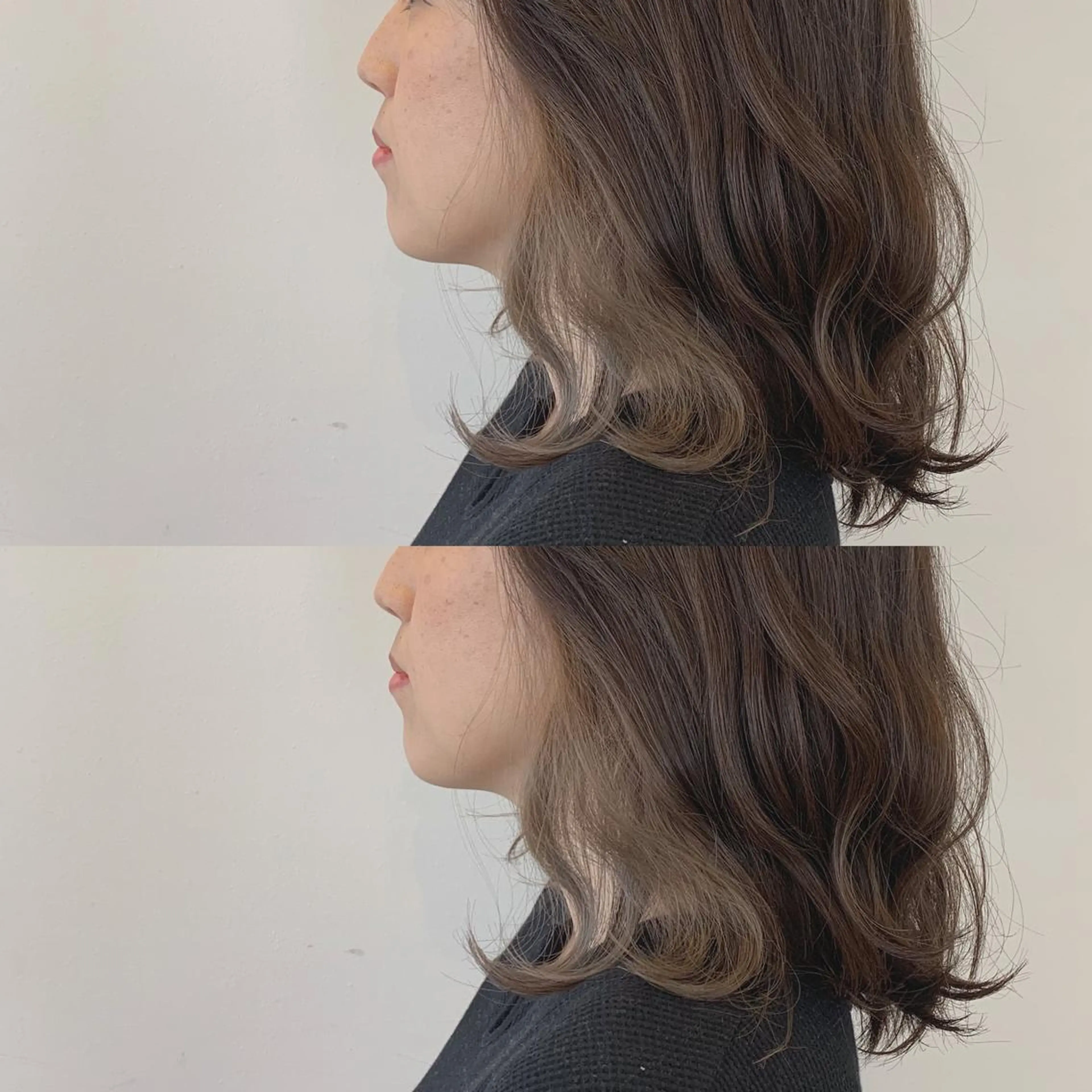 イヤリングカラー《ケアブリーチダメージ98%削減》＋艶トリートメントの写真