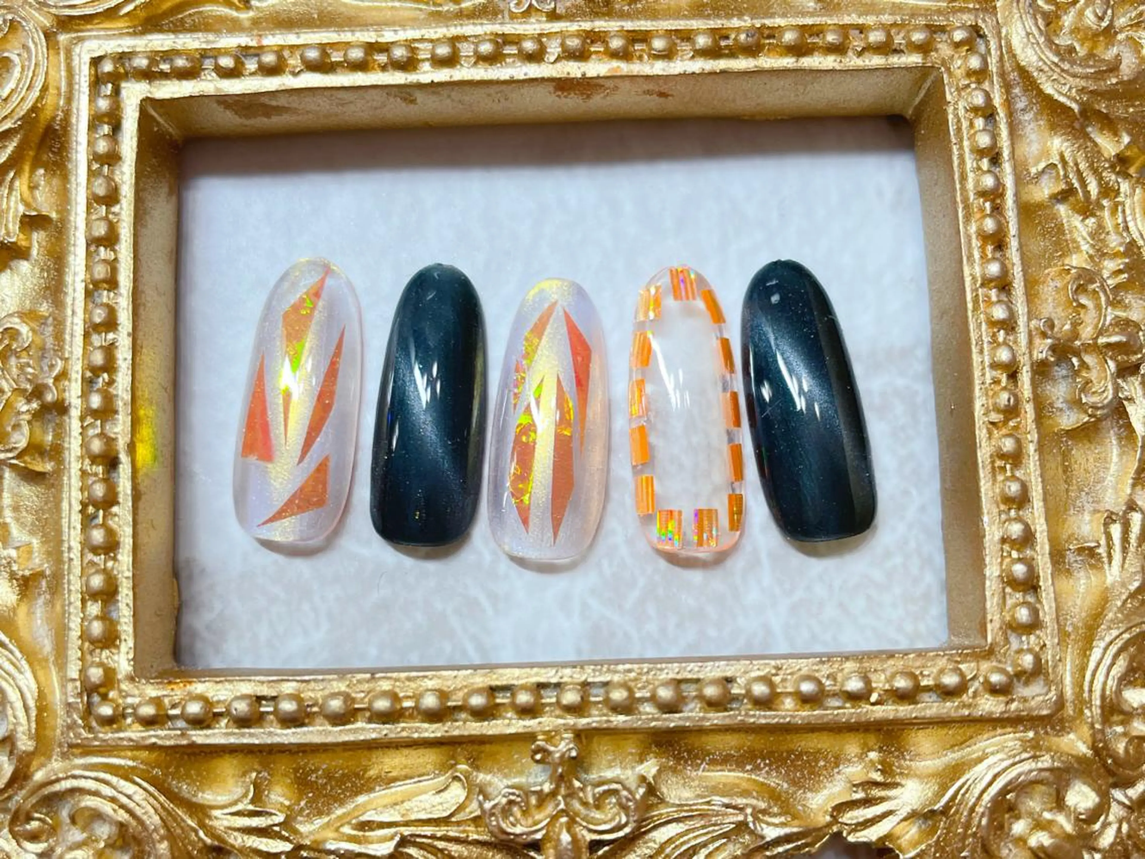 ネイル ハンドネイル マジック ミラーのネイルデザイン