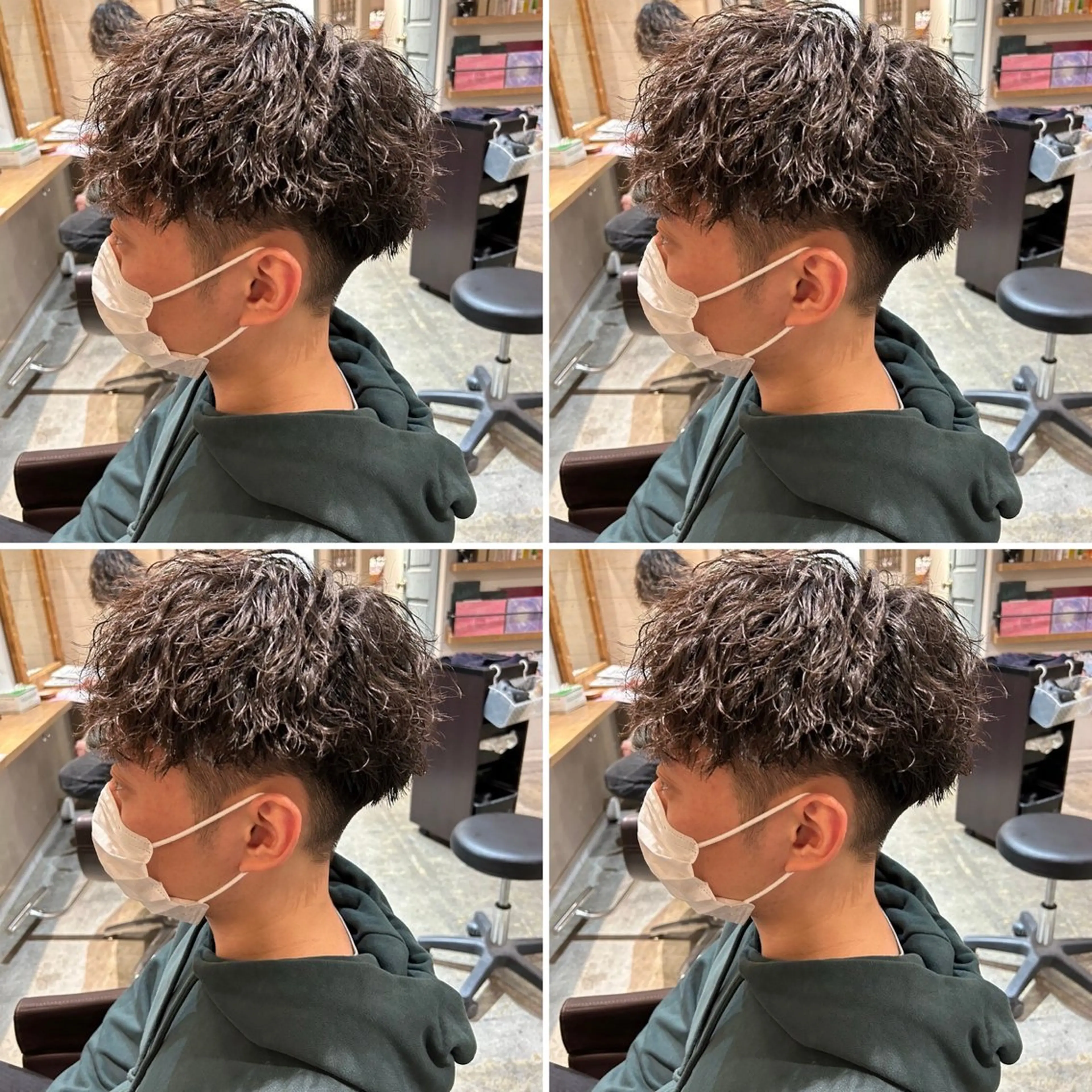 パーマ メンズ カット パーマ トリートメント ヘアセット 💈メンズパーマ特化 店長望月謙二郎💈のヘアスタイル