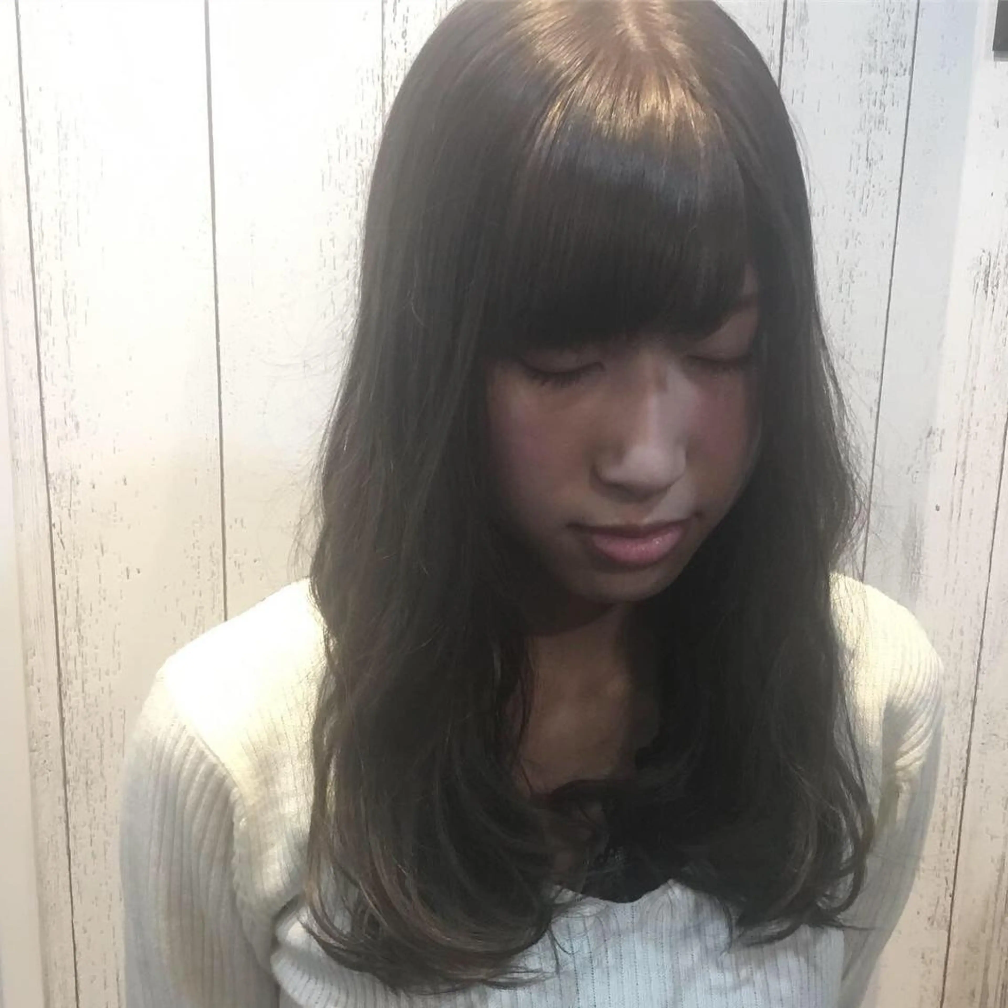 ロング カラー パーマ 金崎 新吾のヘアスタイル