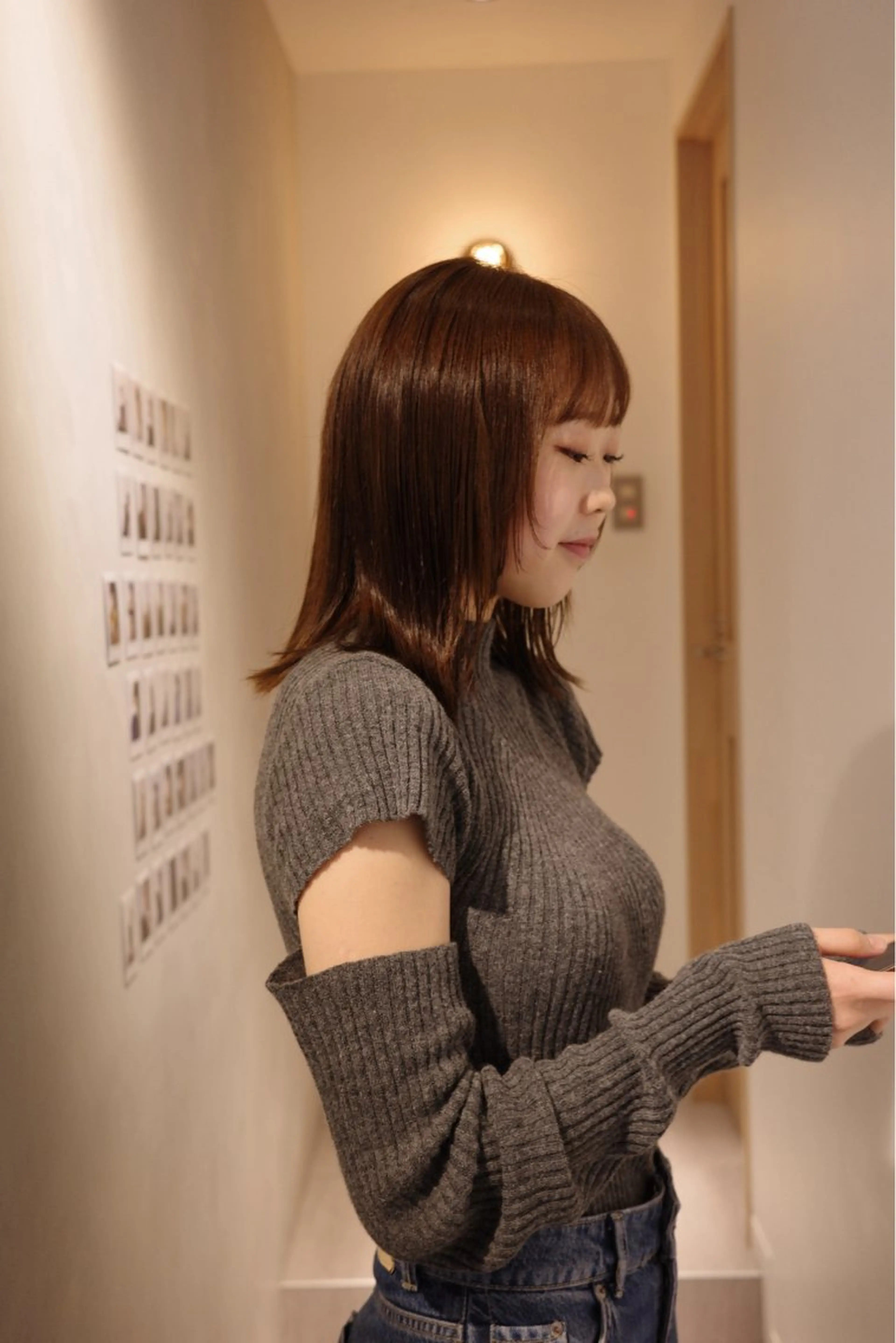 ミディアム カラー 🌀渋谷ボブパーマ 🌀河野瑠太のヘアスタイル