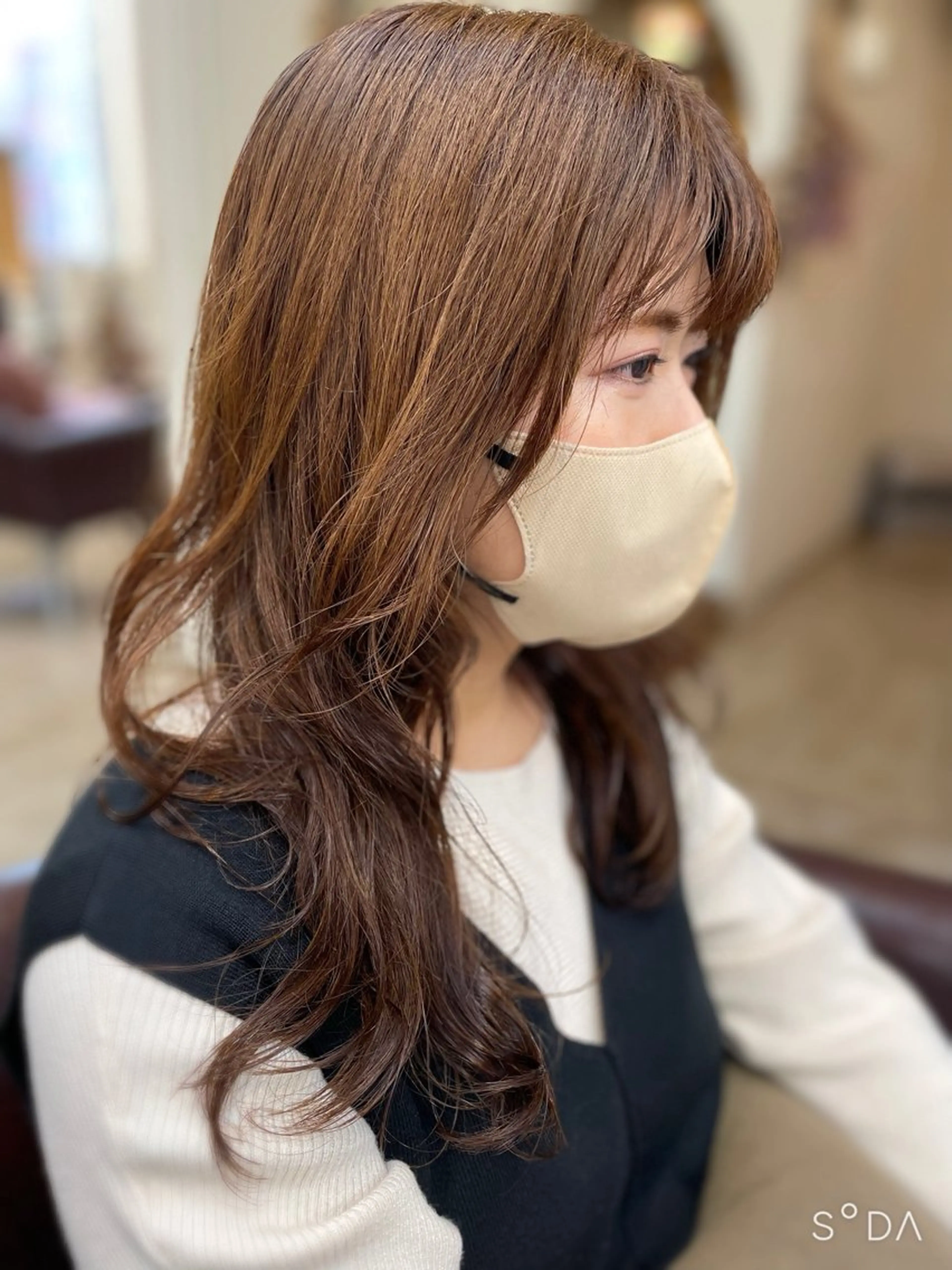 ロング パーマ カット パーマ リヴァベイリア所属・カラー/フリーランス 鈴木　亜紀子のヘアスタイル