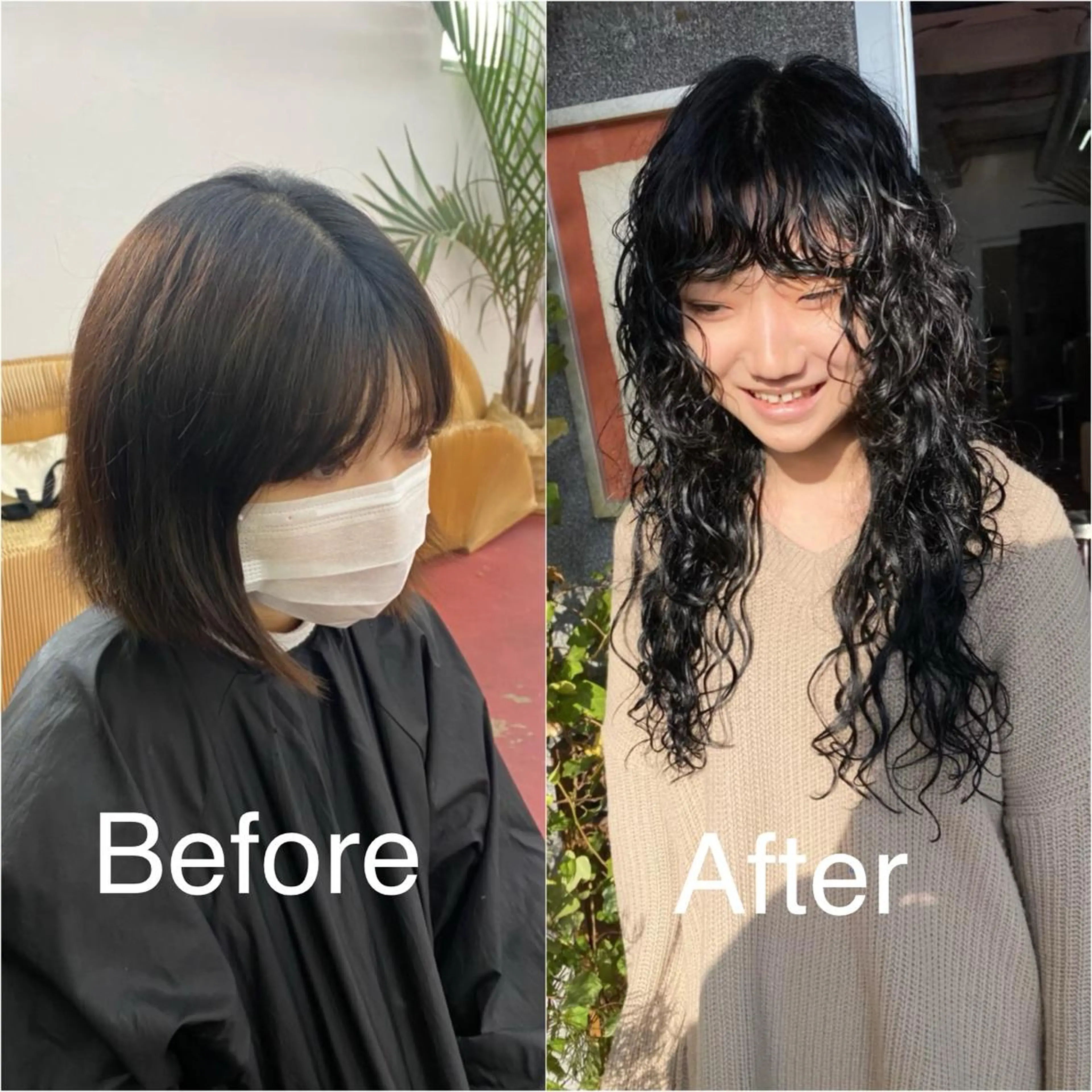 ロング パーマ qiie/ワンカラー インナーカラーのヘアスタイル