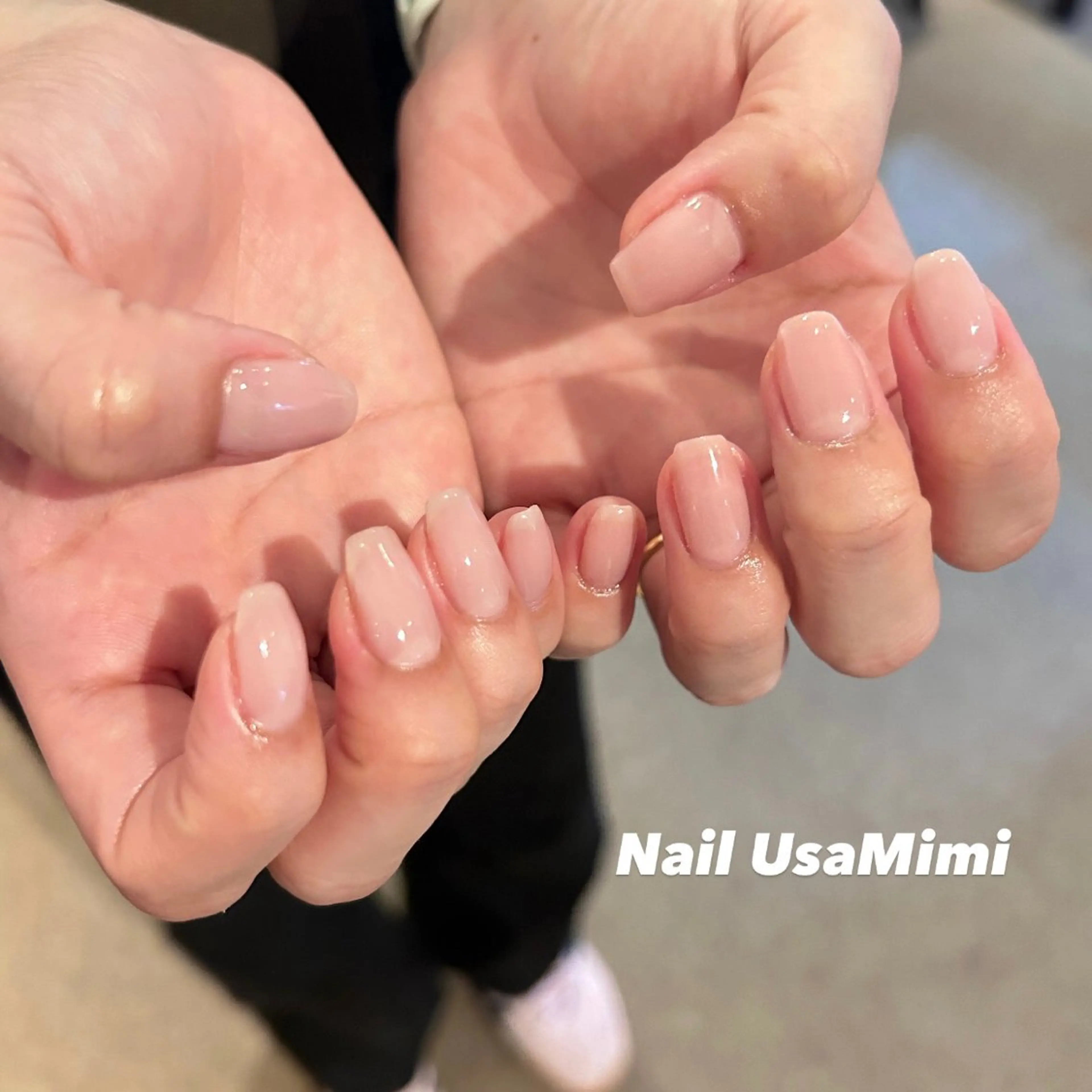 ネイル ジェルネイル マグネットネイル 持ち込み ワンカラーネイル パラジェル 本町ネイルNail UsaMimiのネイルデザイン