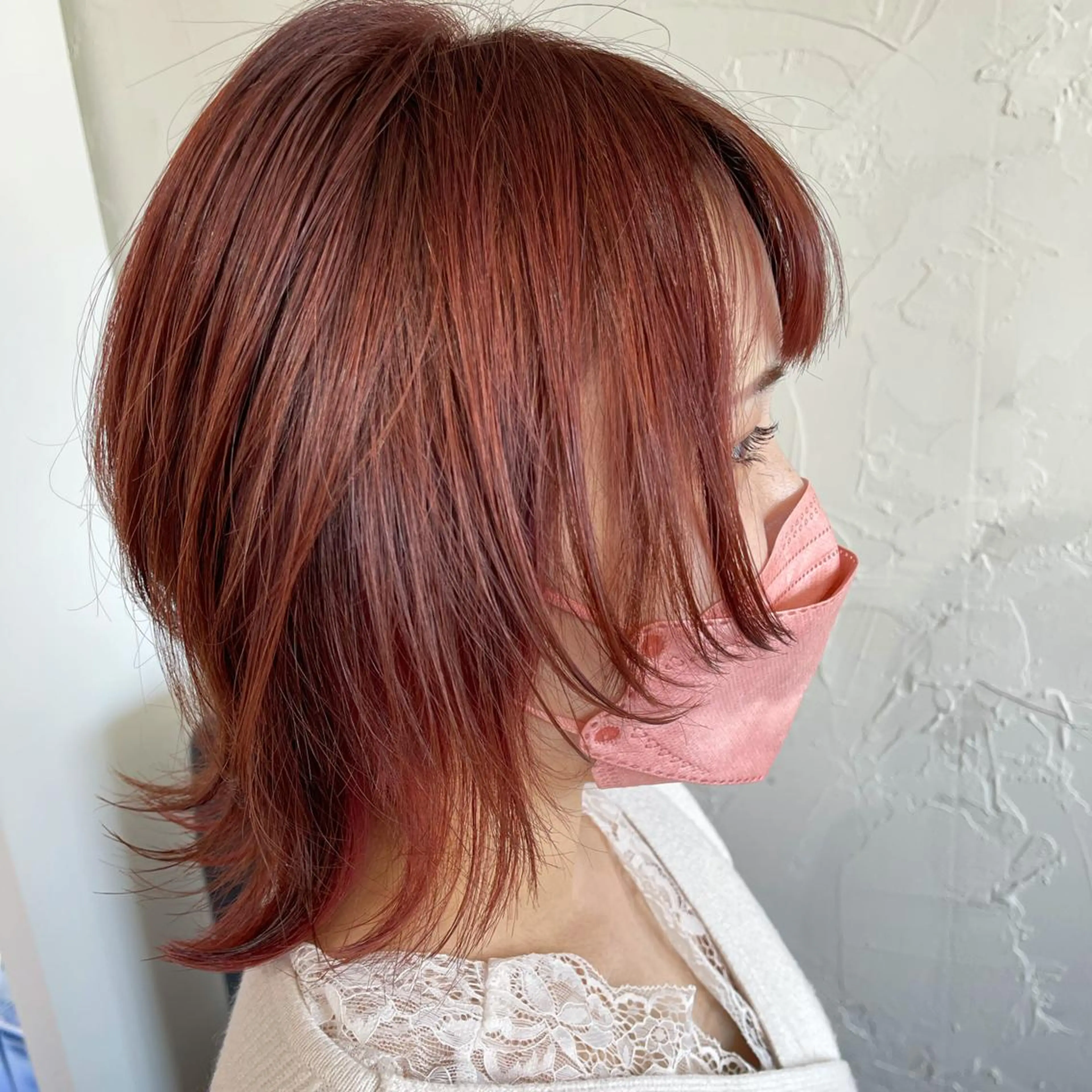 ミディアム パーマ カラー ヘアアレンジ カット ヘアカラー トリートメント ヘッドスパ Add9 柳田健登のヘアスタイル