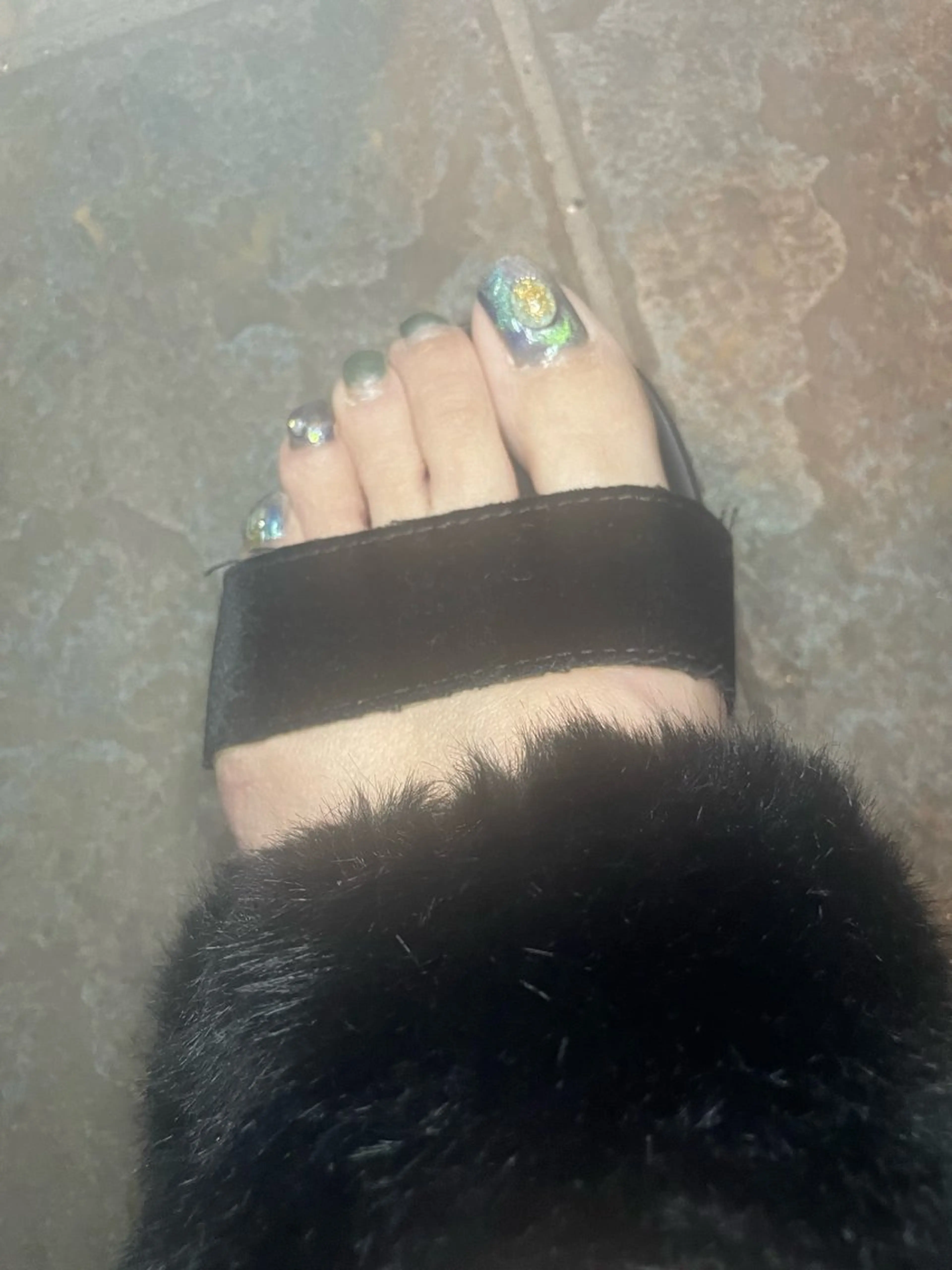 ネイル フットネイル マグネットネイル ニュアンスネイル 春ネイル NAIL★M 真紀のネイルデザイン