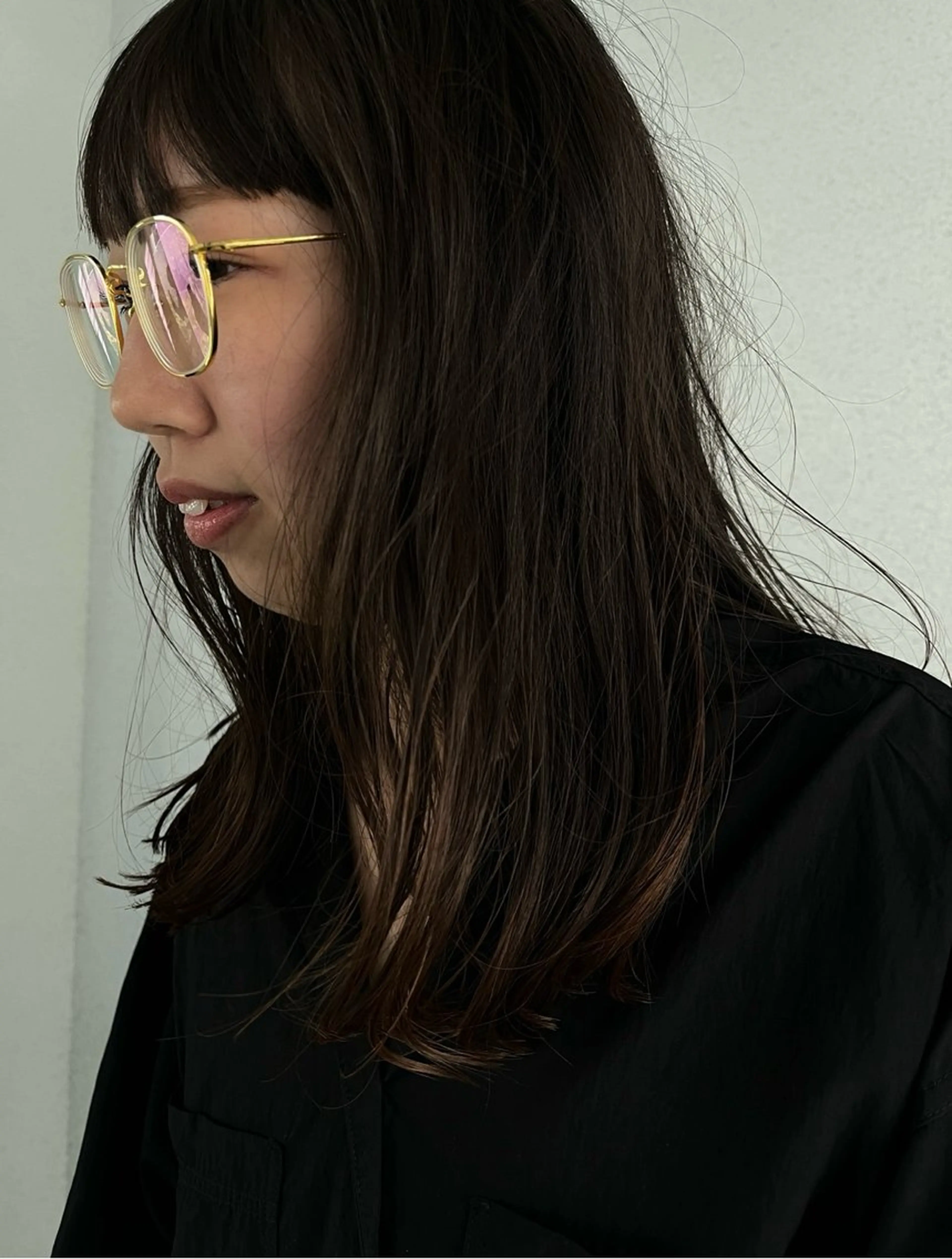 セミロング セミロングパーマ トリートメント OHASHI HANAMIのヘアスタイル