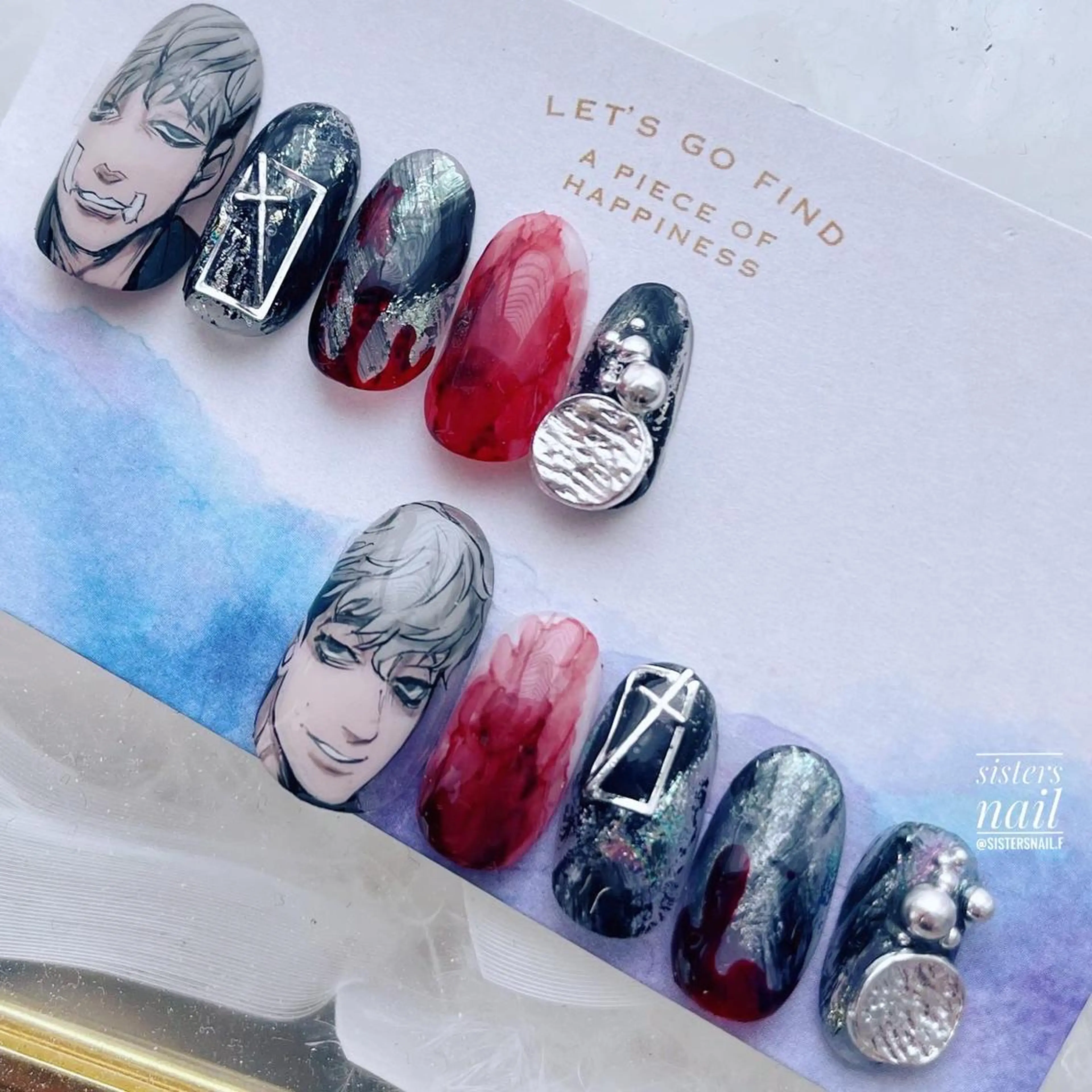 ネイル アートネイル ニュアンスネイル ネイルチップ sisters nail.fのネイルデザイン