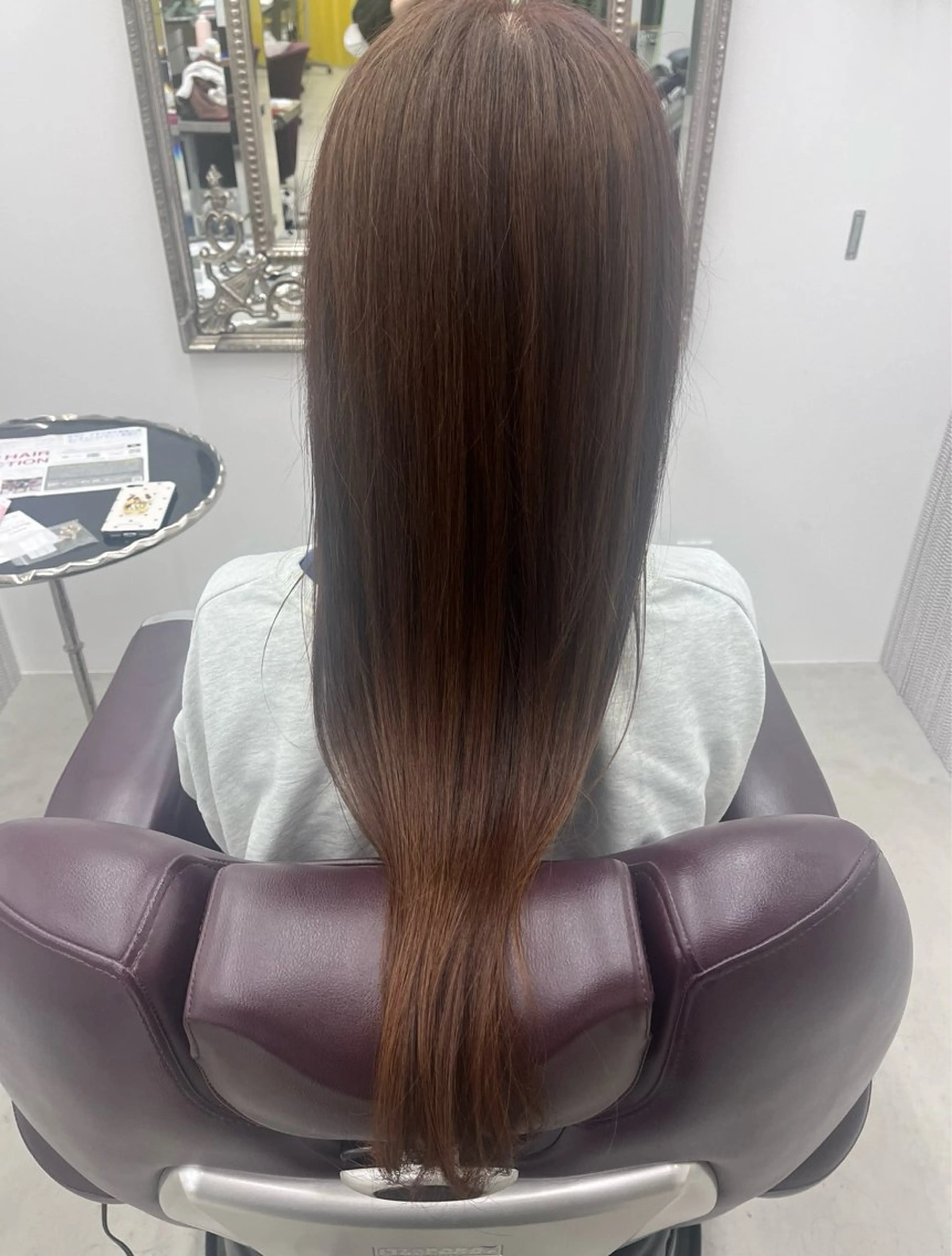 セミロング トリートメント 縮毛矯正 Miyabi/ スパ/シェービングのヘアスタイル