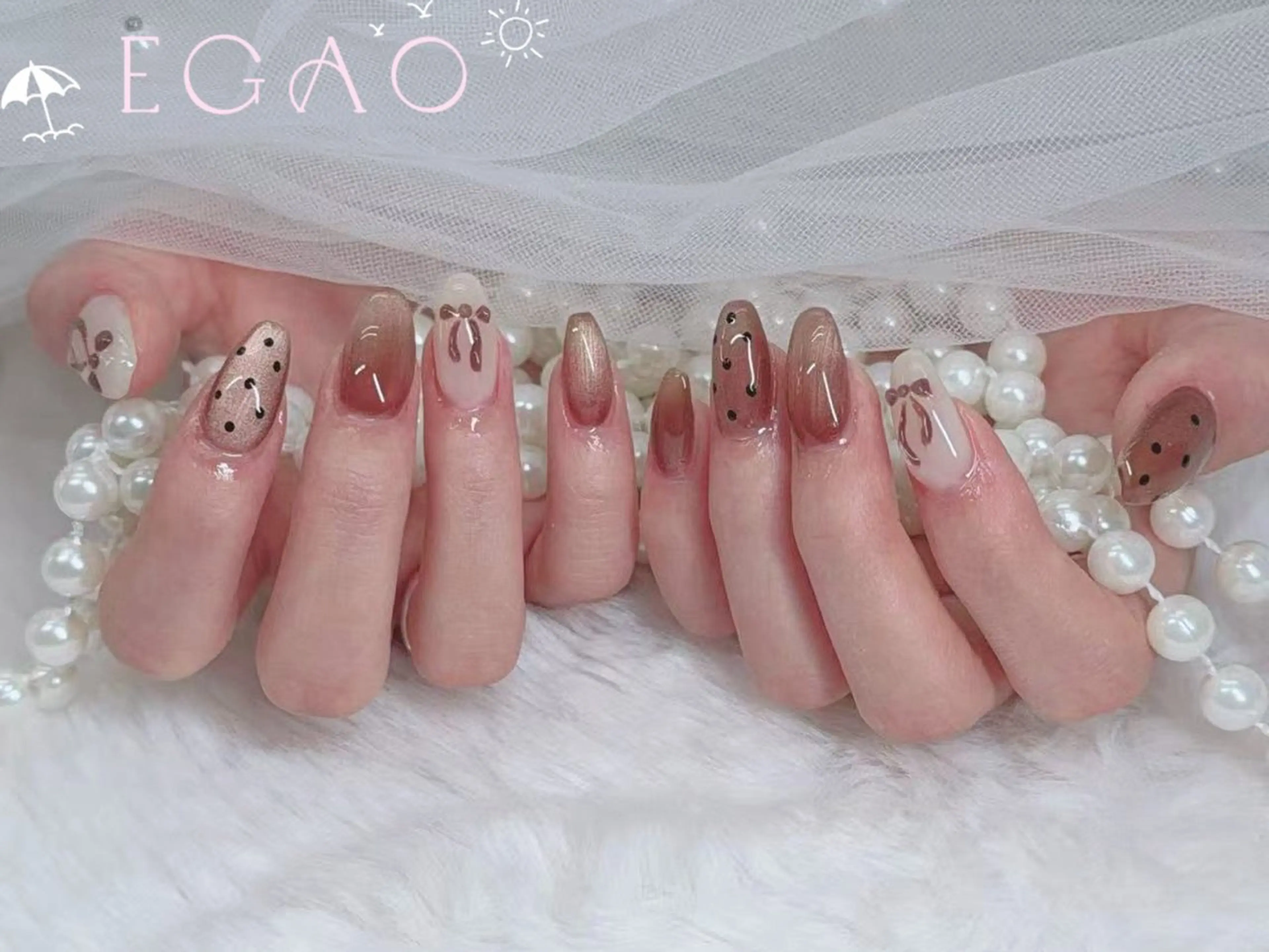 ネイル アートネイル フットネイル フレンチネイル ジェルネイル グラデーション ハンドネイル Egao Nail錦糸町店のネイルデザイン