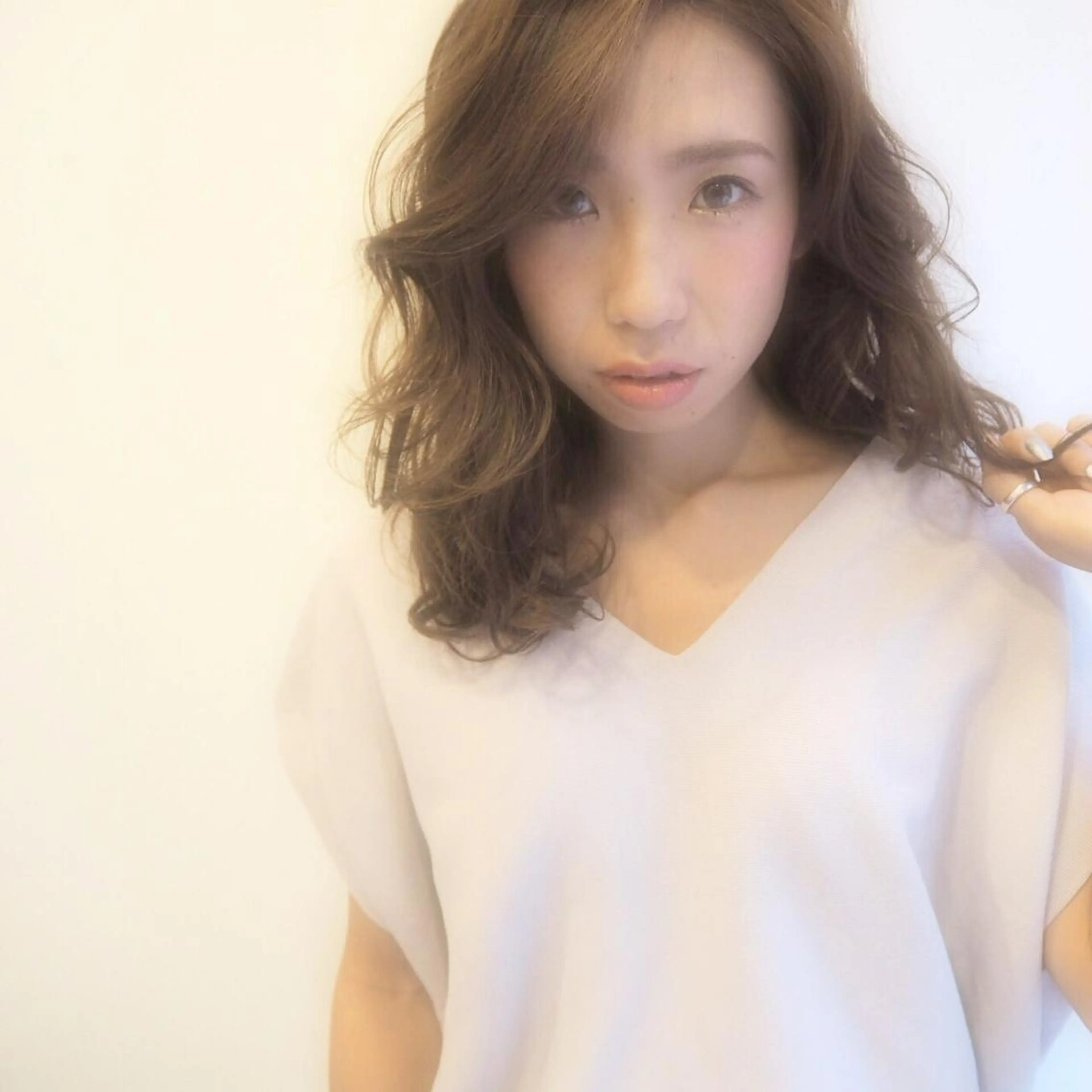 ロング カラー 浅井 理恵のヘアスタイル