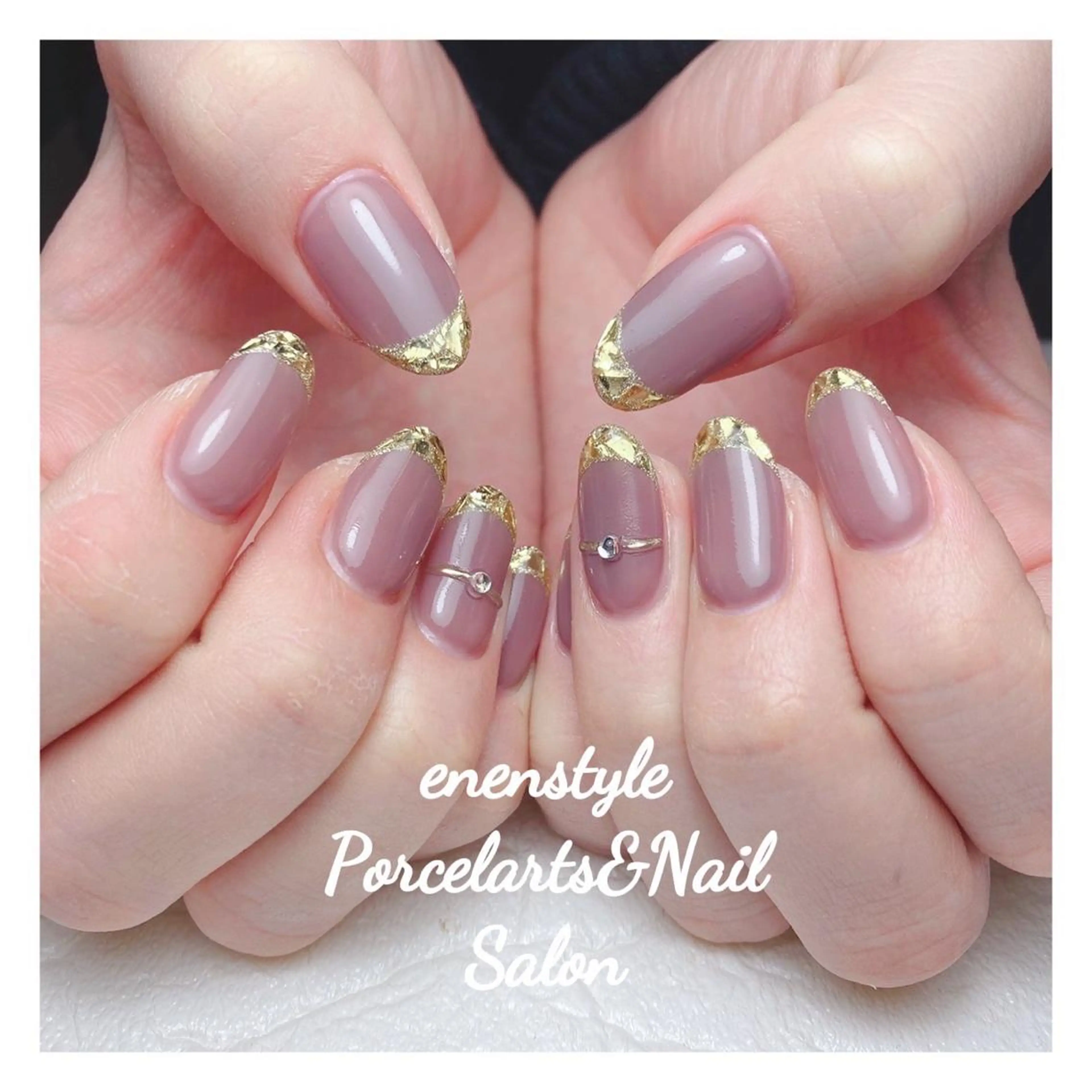 ミディアム ネイル 👑enen style👑のネイルデザイン