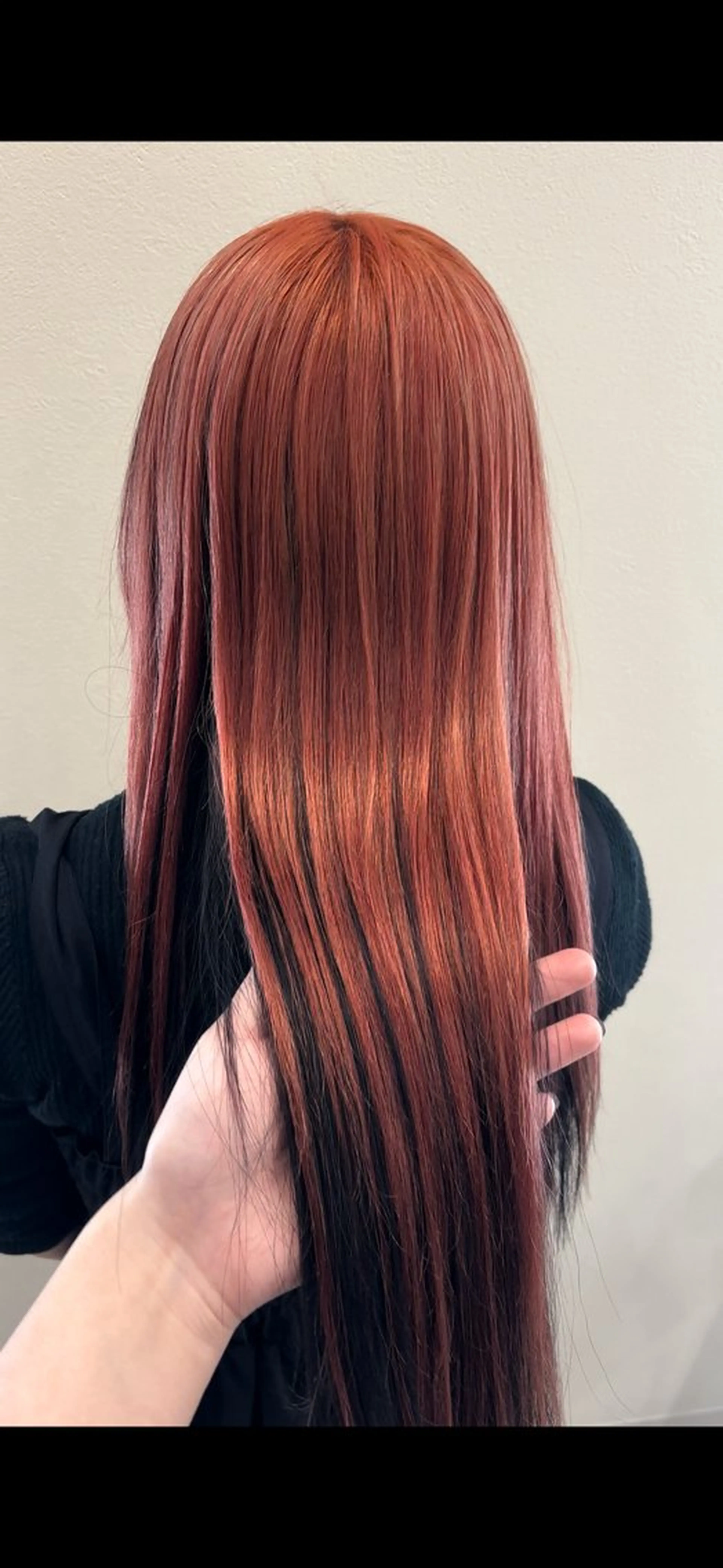 ロング カラー ブリーチ ピンクカラー ヘアカラー ワンカラー/モデル /Rin/西葛西のヘアスタイル