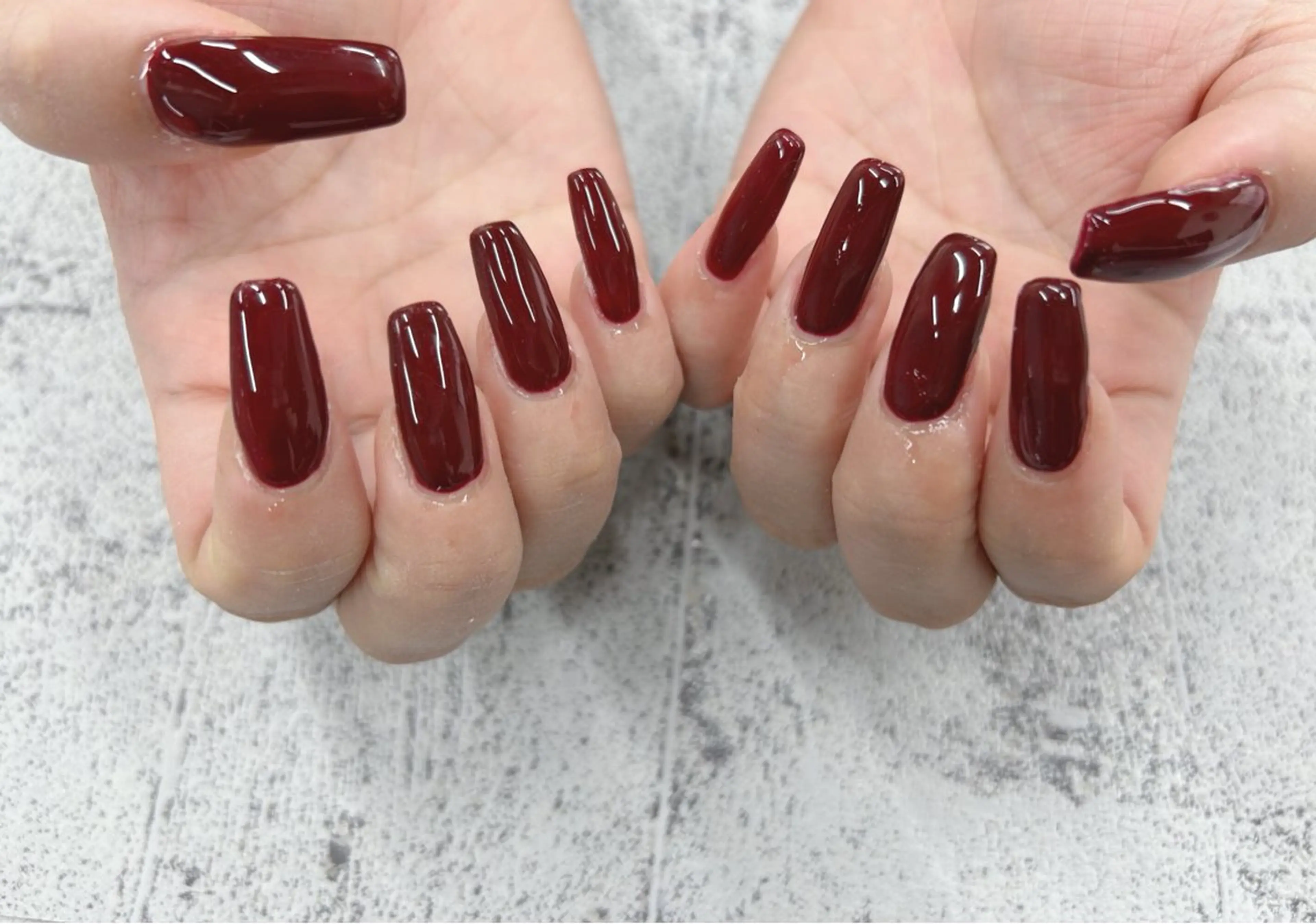 ネイル ボルドー ハンドネイル Nail Salon agré所属・agré ネイルサロン アグレのネイルデザイン