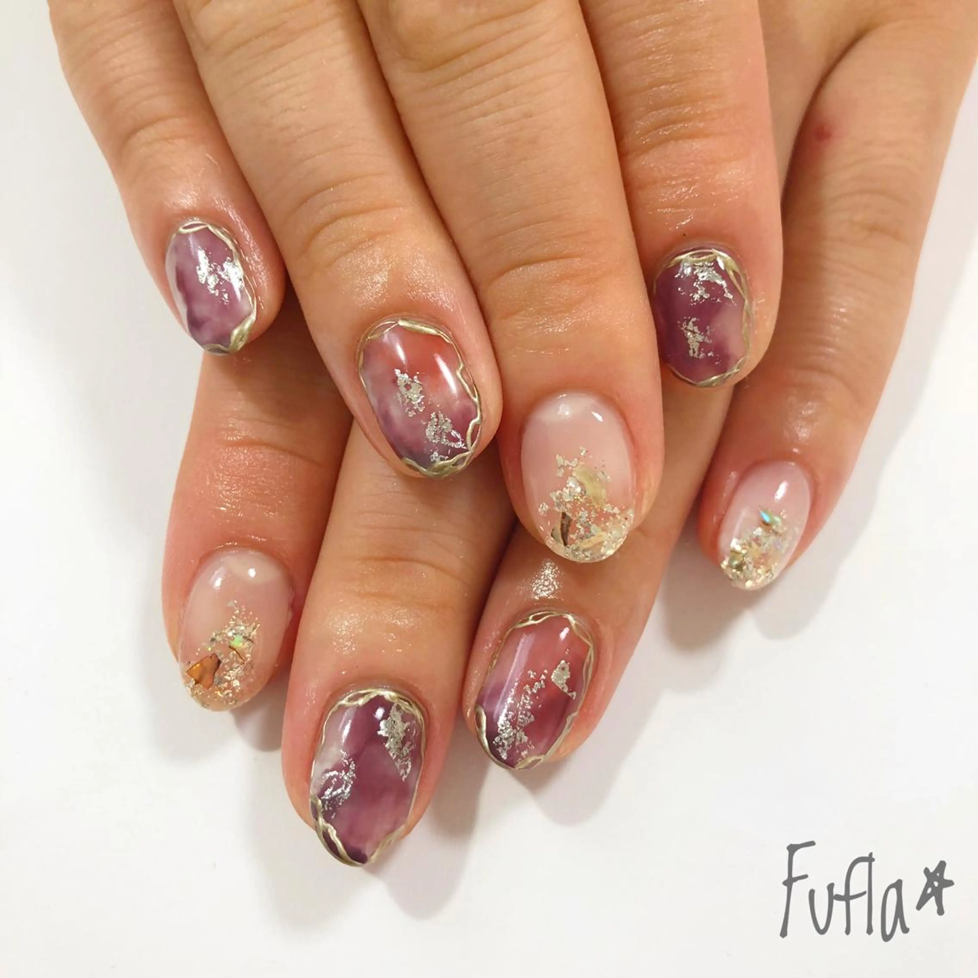 ネイル ニュアンスネイル プライベートサロン Fuflaのネイルデザイン