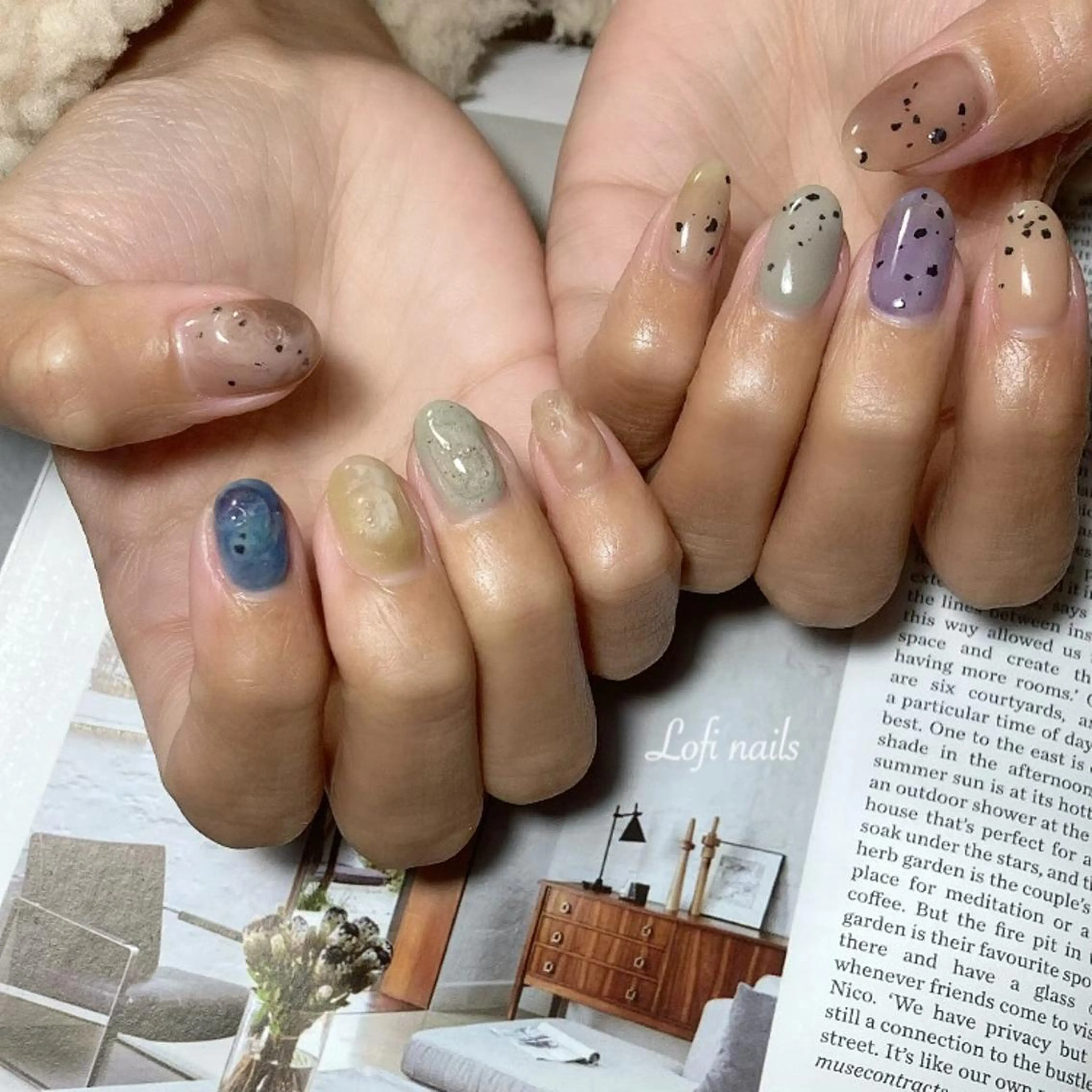 ミディアム ネイル Lofi nails ゆきこのネイルデザイン