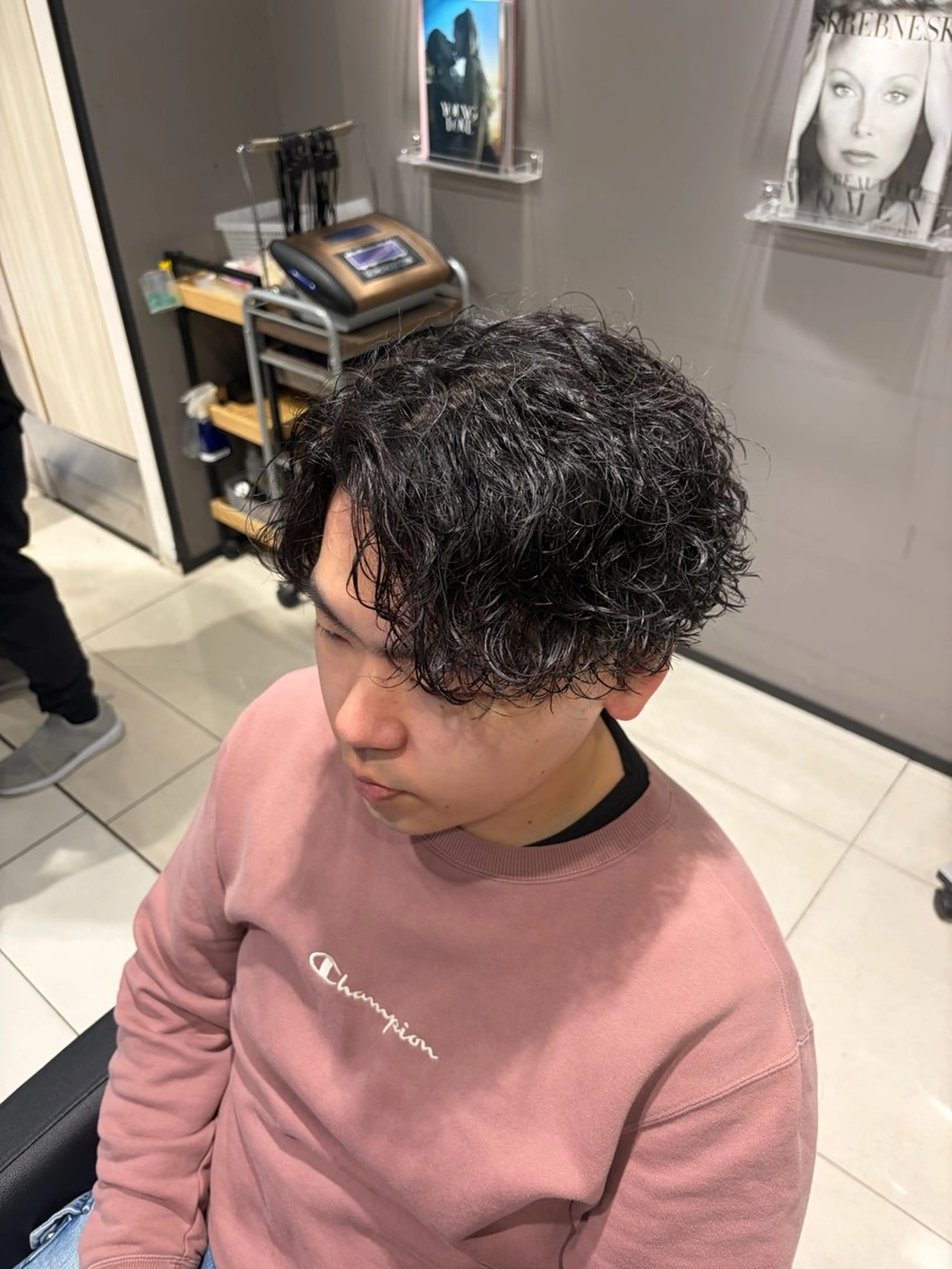 パーマ メンズ 波巻きパーマ カット パーマ トリートメント 関内/メンズパーマ/ 男性専門/菊池蒼大のヘアスタイル