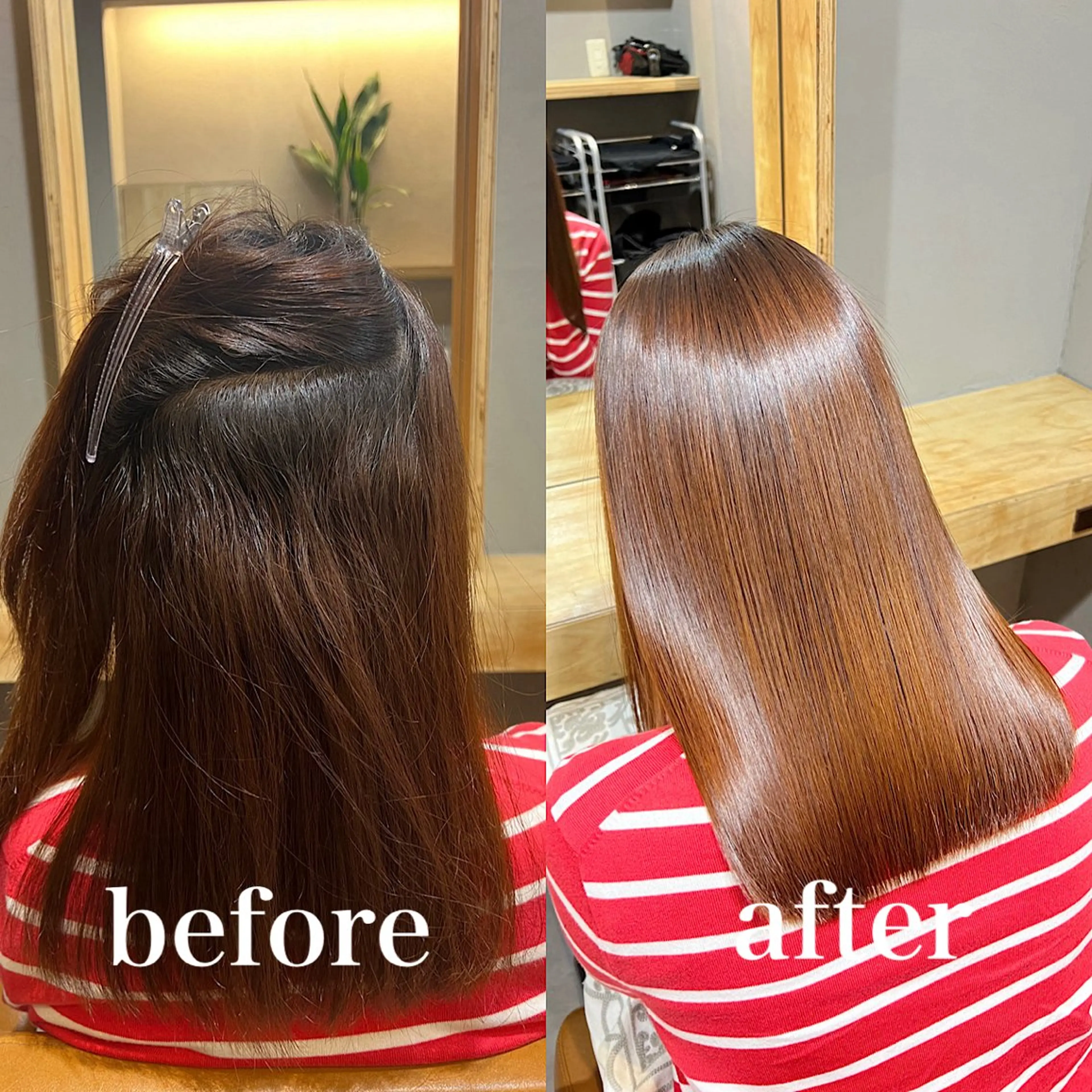 ロング 髪質改善 縮毛矯正 神戸ボブ✂️ ioe三宮/田 伸佳のヘアスタイル