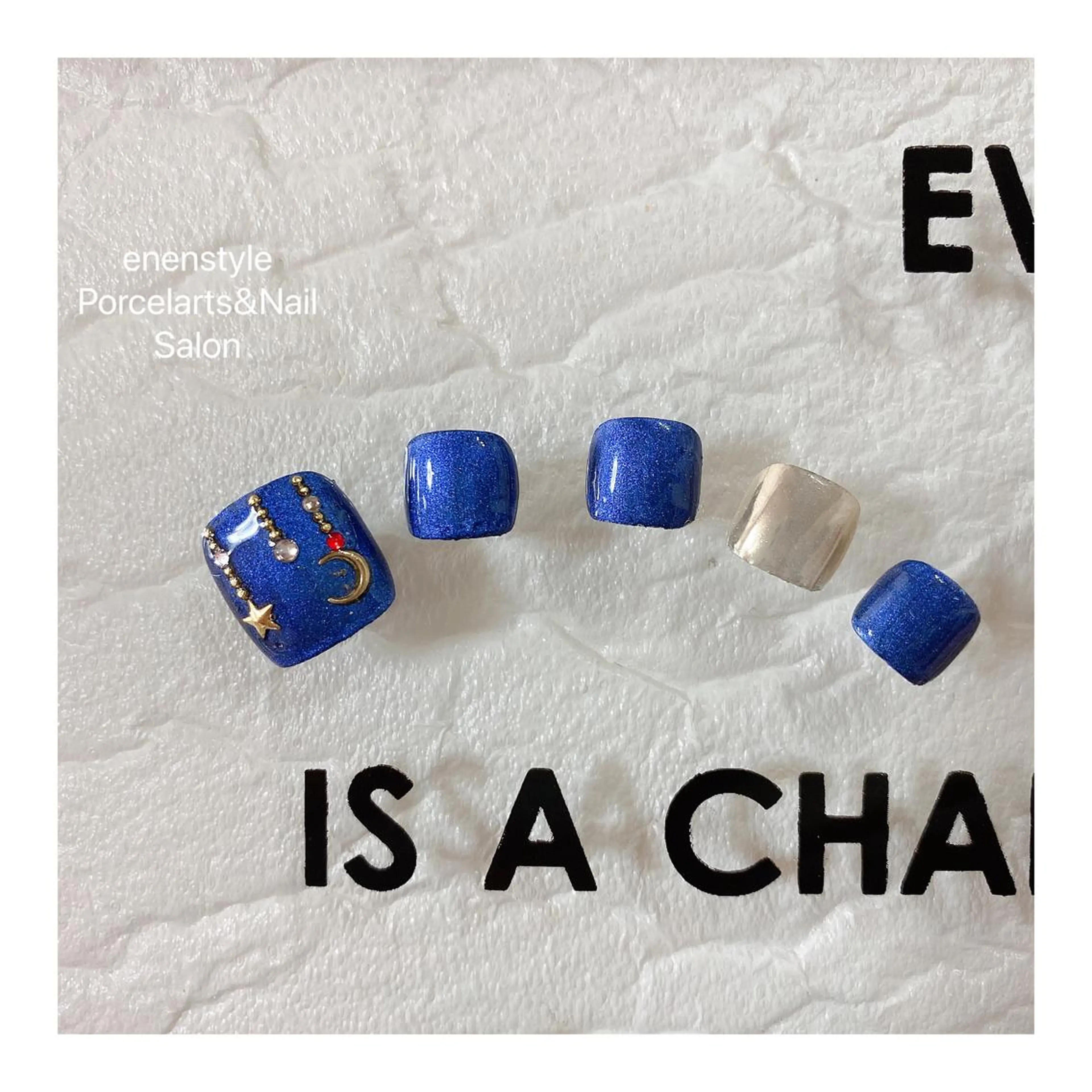 ショート ネイル ハンドネイル フットネイル 👑enen style👑のネイルデザイン