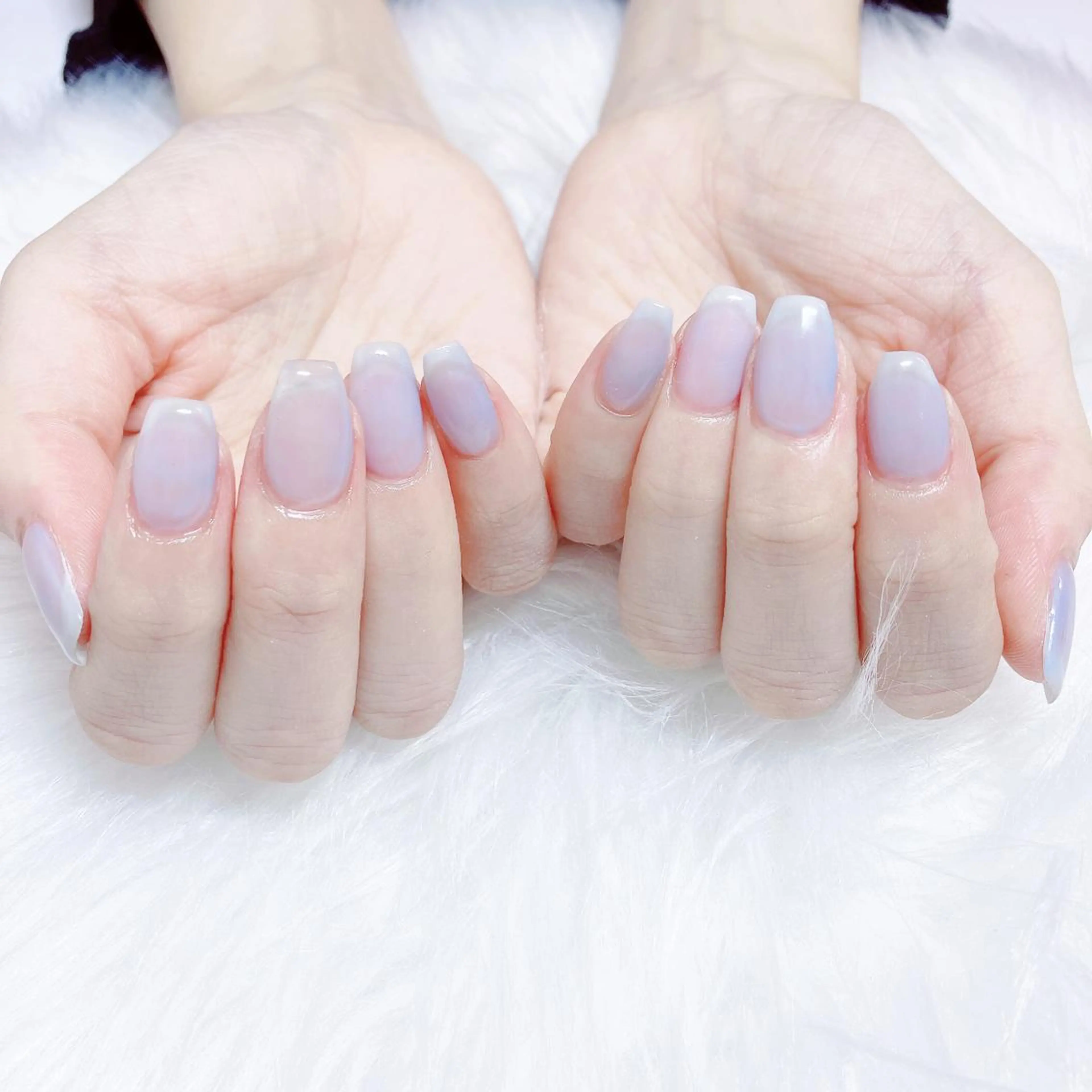 ネイル オーロラネイル フラッシュネイル 氷ネイル・うるうるネイル キラキラネイル 韓国ネイル Amour baseのネイルデザイン