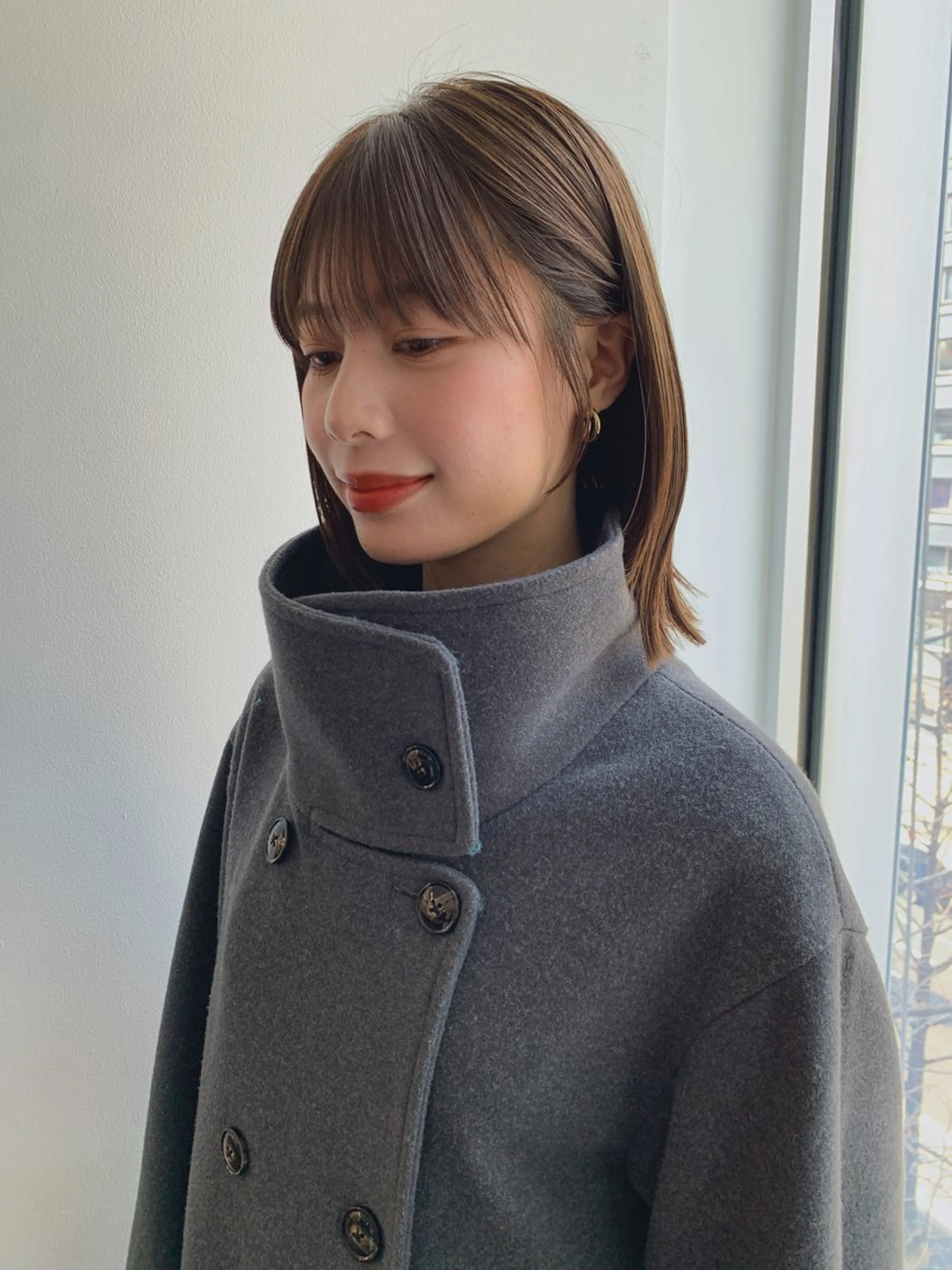 ミディアム カラー カット ヘアカラー トリートメント ボブ/大人ヘア k-two濱田のヘアスタイル