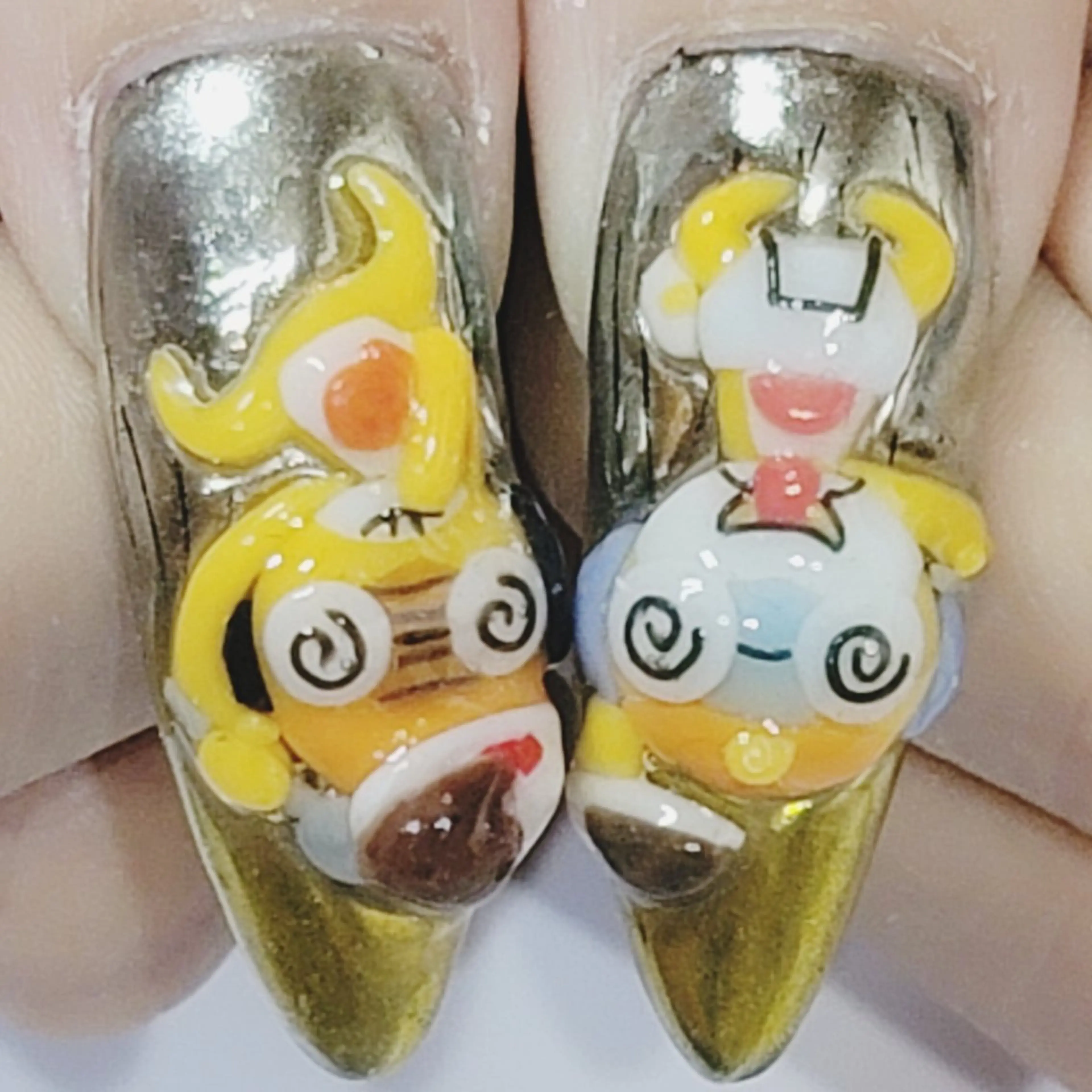 ネイル アートネイル シルバー ハンドネイル よしだ ひろきのネイルデザイン