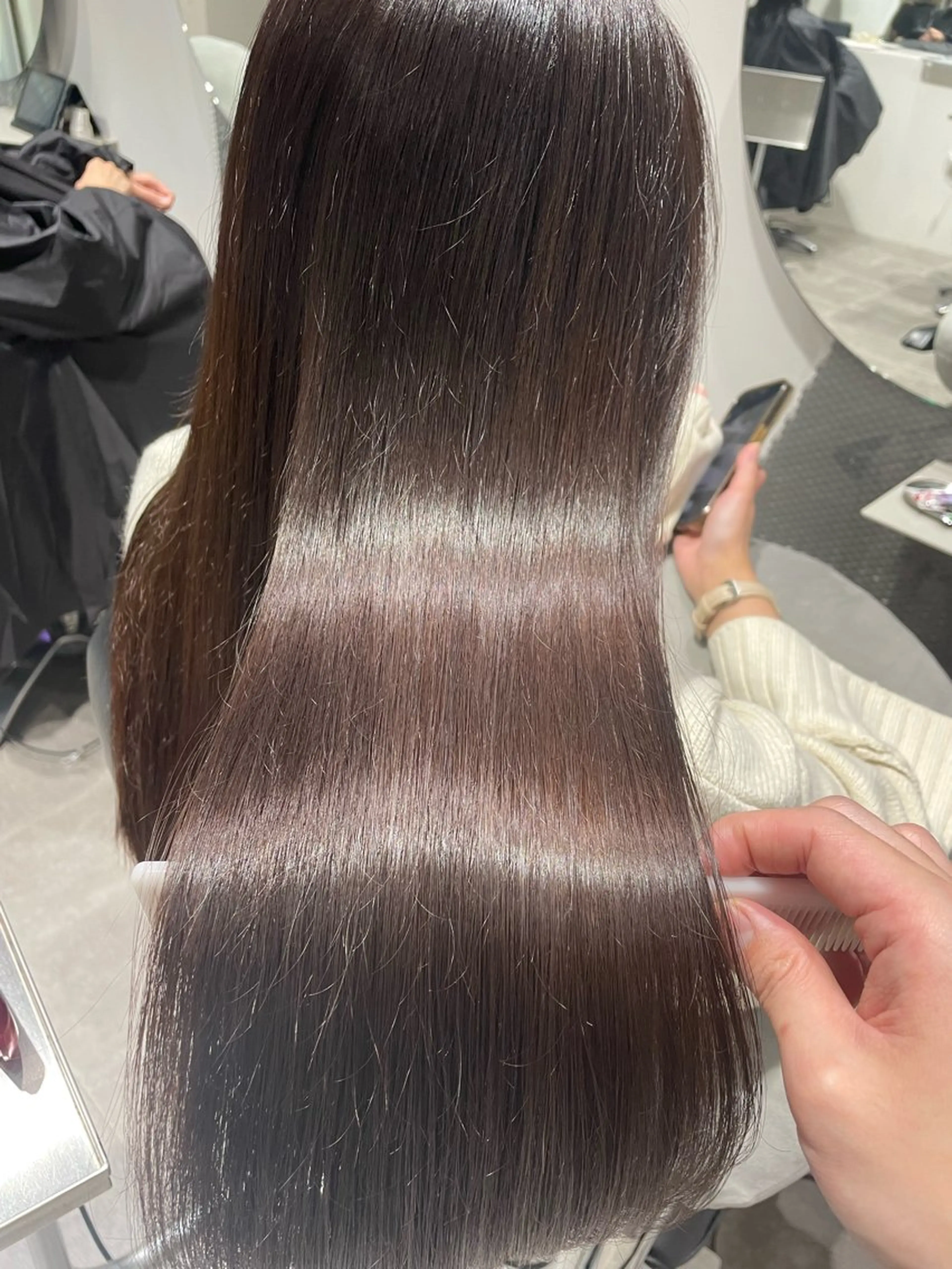 ロング ナカムラ イヅミのヘアスタイル