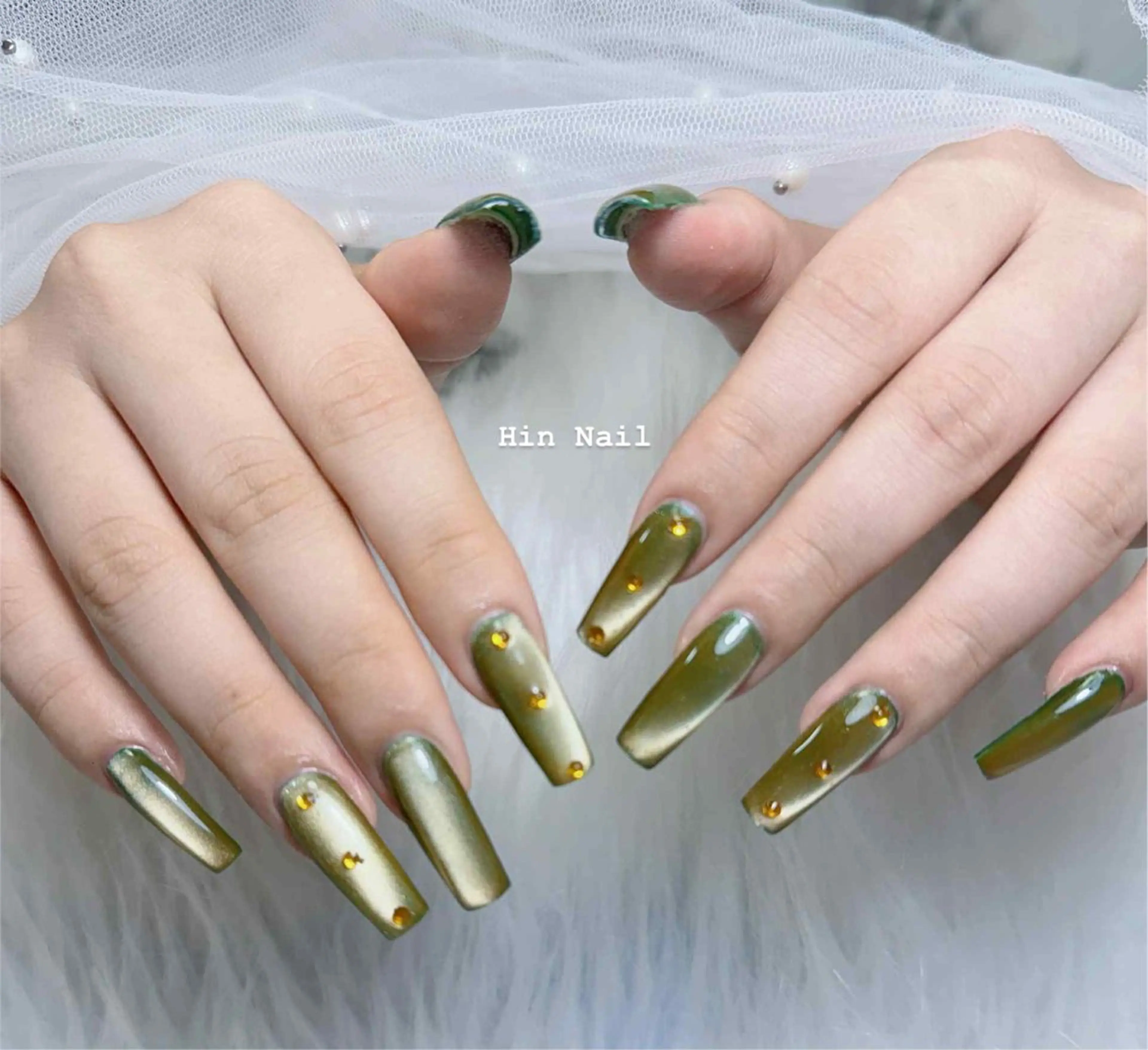 ネイル フットネイル フレンチネイル ジェルネイル グラデーション 韓国ネイル ハンドネイル HIN NAILのネイルデザイン