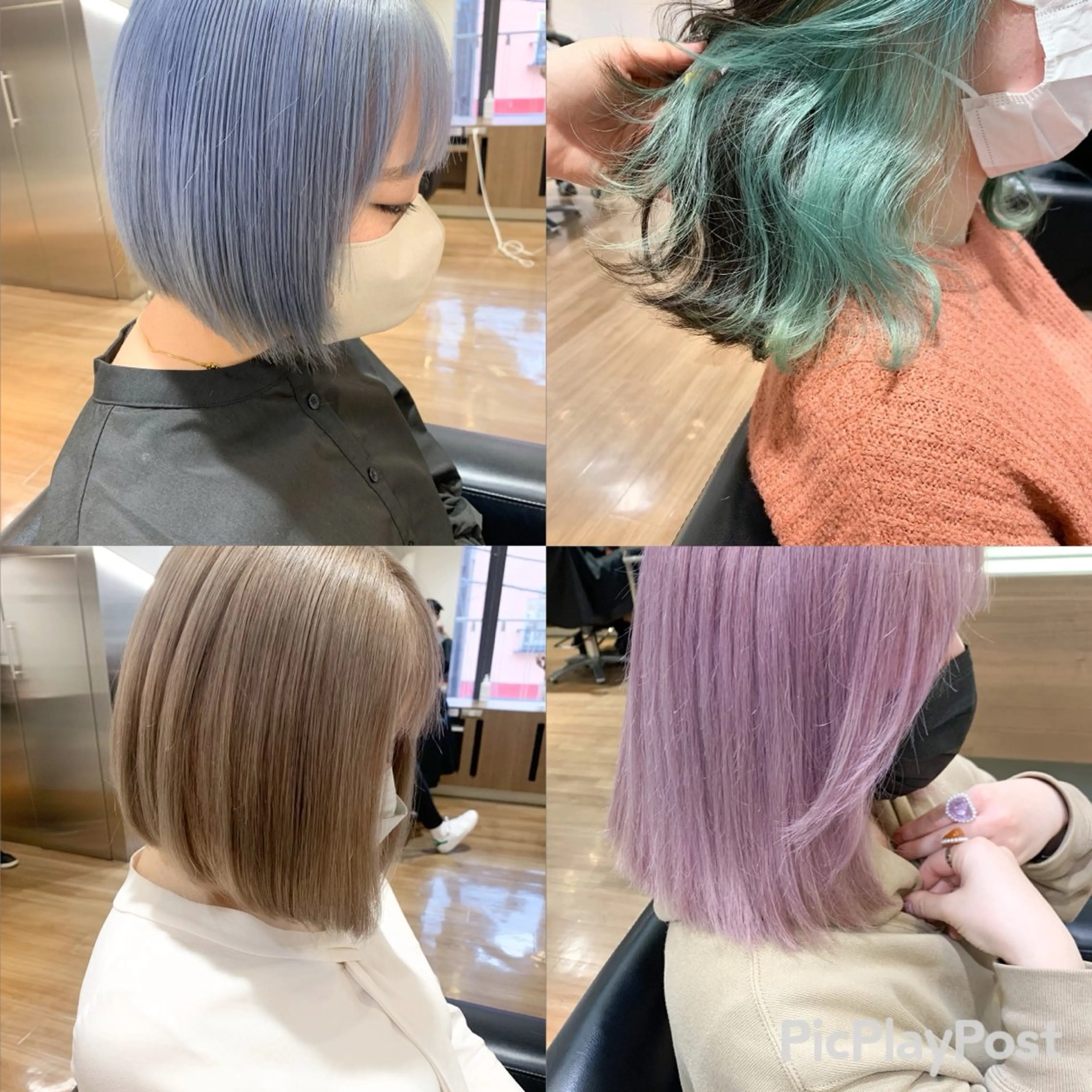 ミディアム カラー 薄田 珠美のヘアスタイル