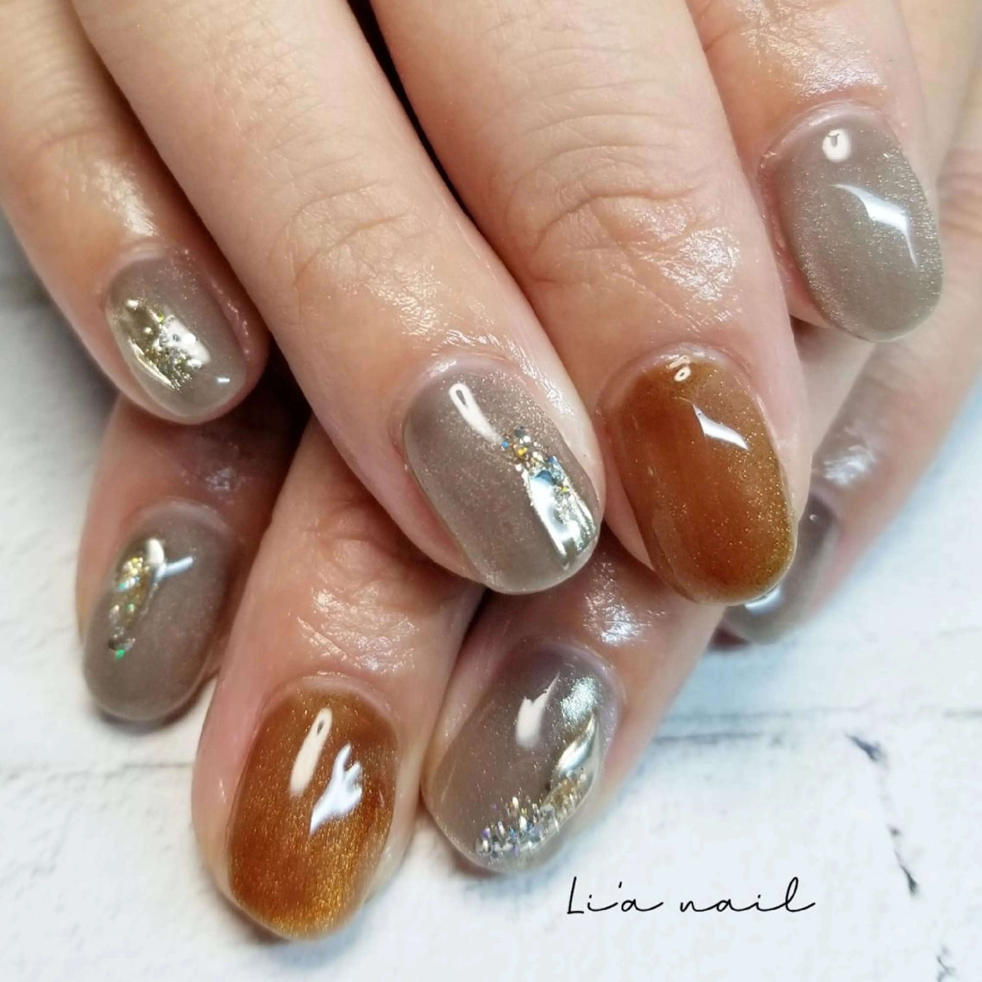 ネイル ハンドネイル ハンドケア Li'a  nailのネイルデザイン