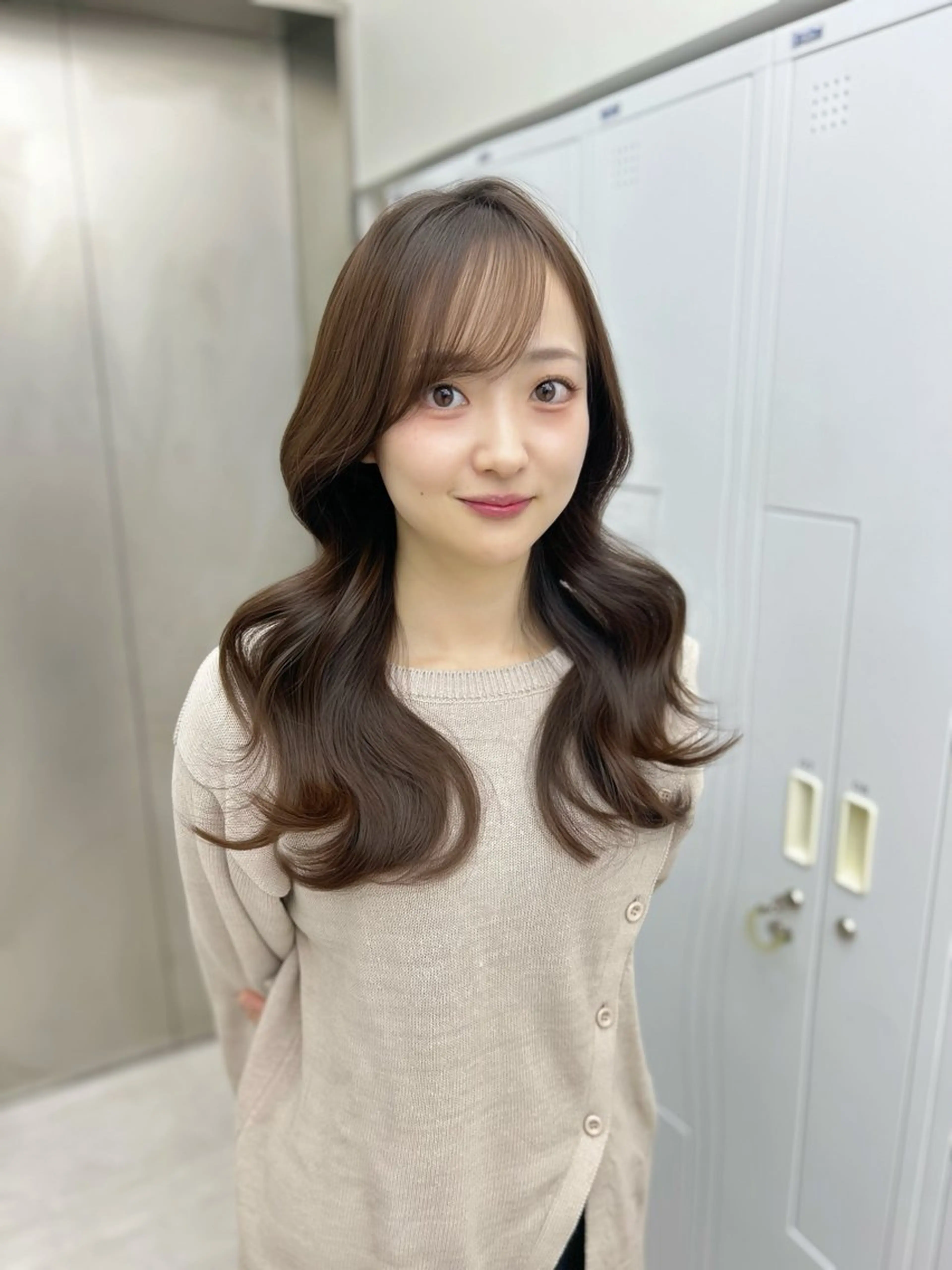 ロング ヘアカラー トリートメント 心斎橋/似合わせ カット/ヘアセットのヘアスタイル