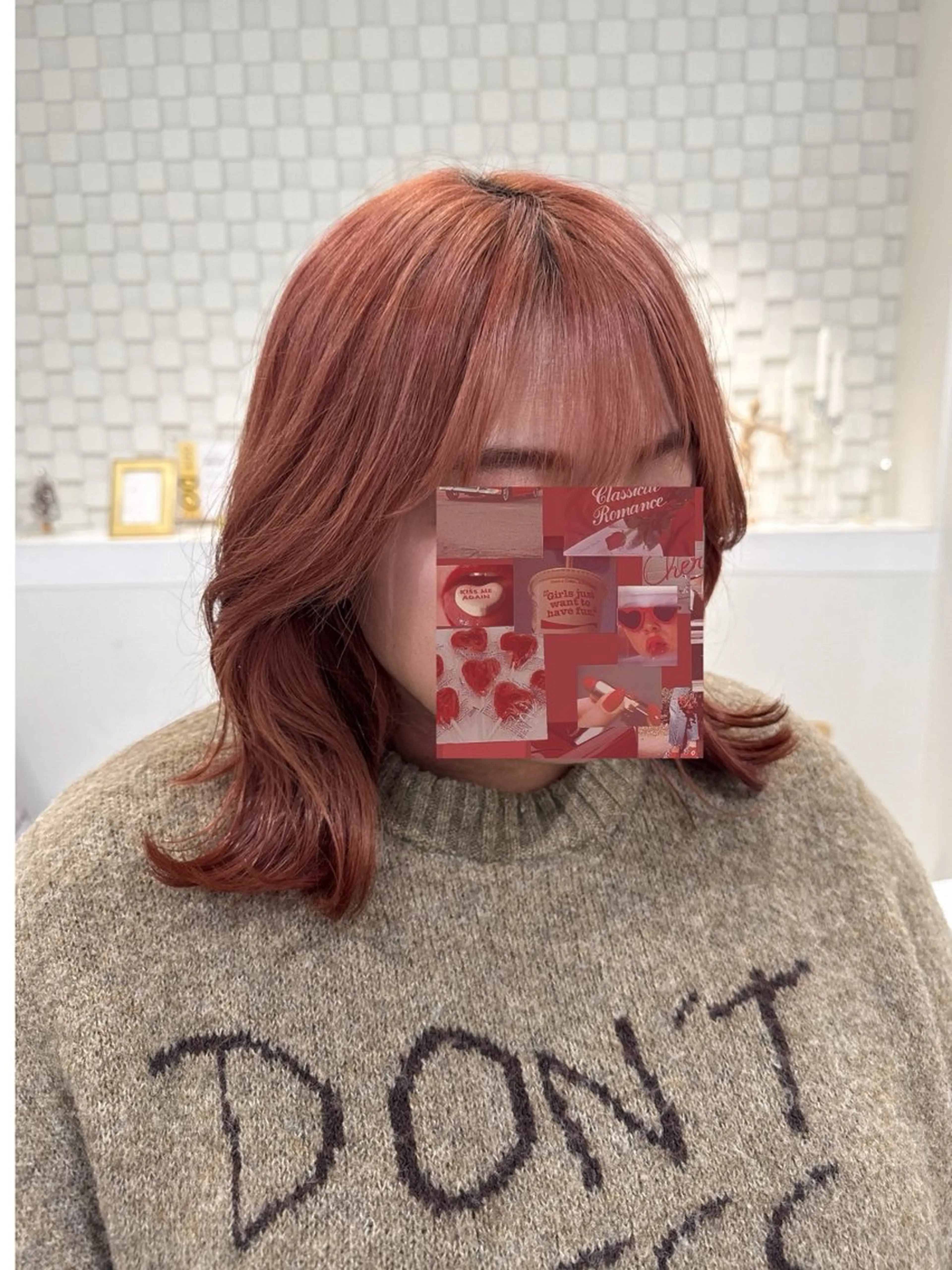 ミディアム レイヤーカット ローレイヤー CARE神戸店所属・SAKI /カラー/神戸/三宮のヘアスタイル