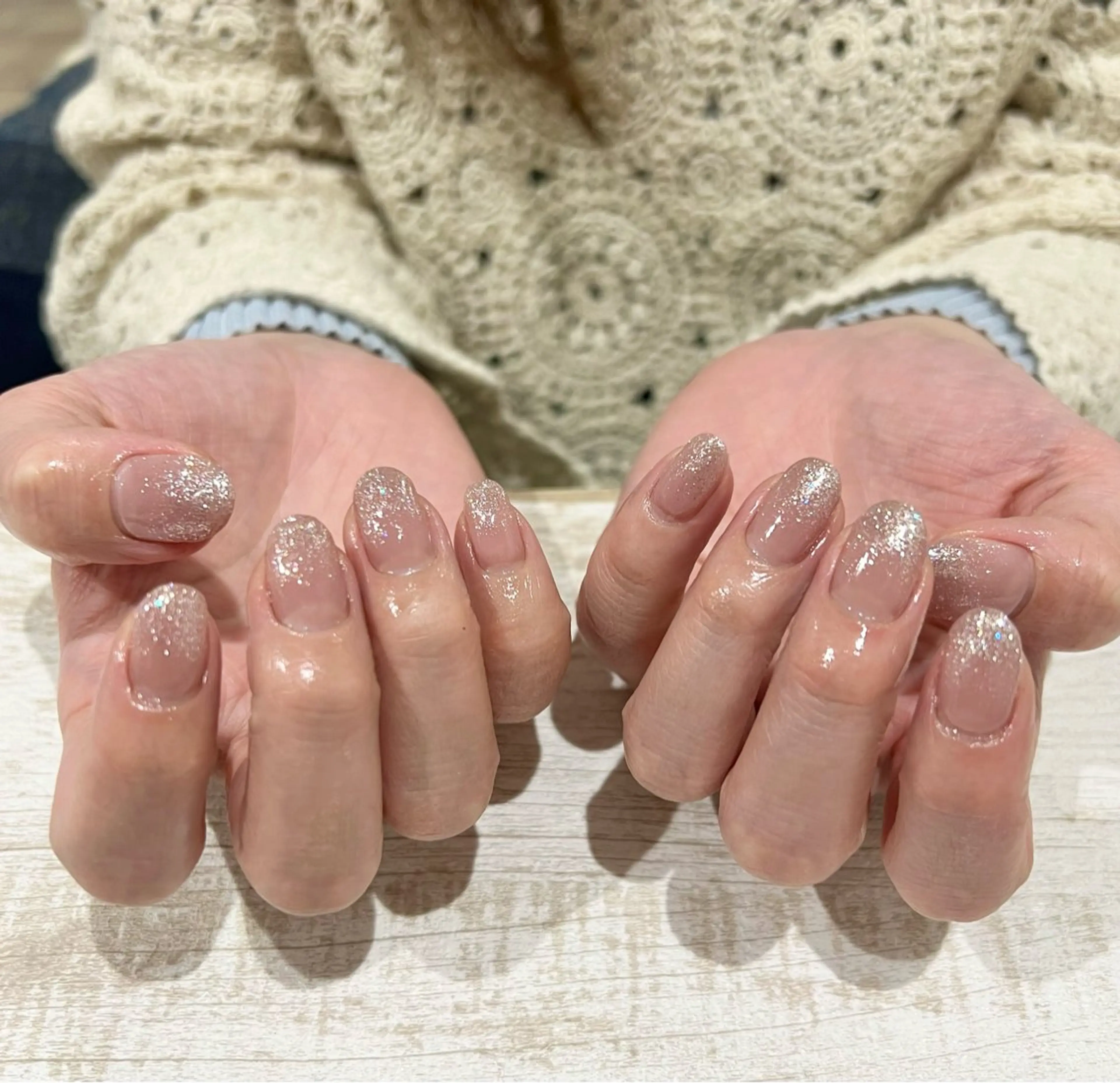 ネイル ラメ(グリッター) ラメグラデーション nailsalon bijuのネイルデザイン