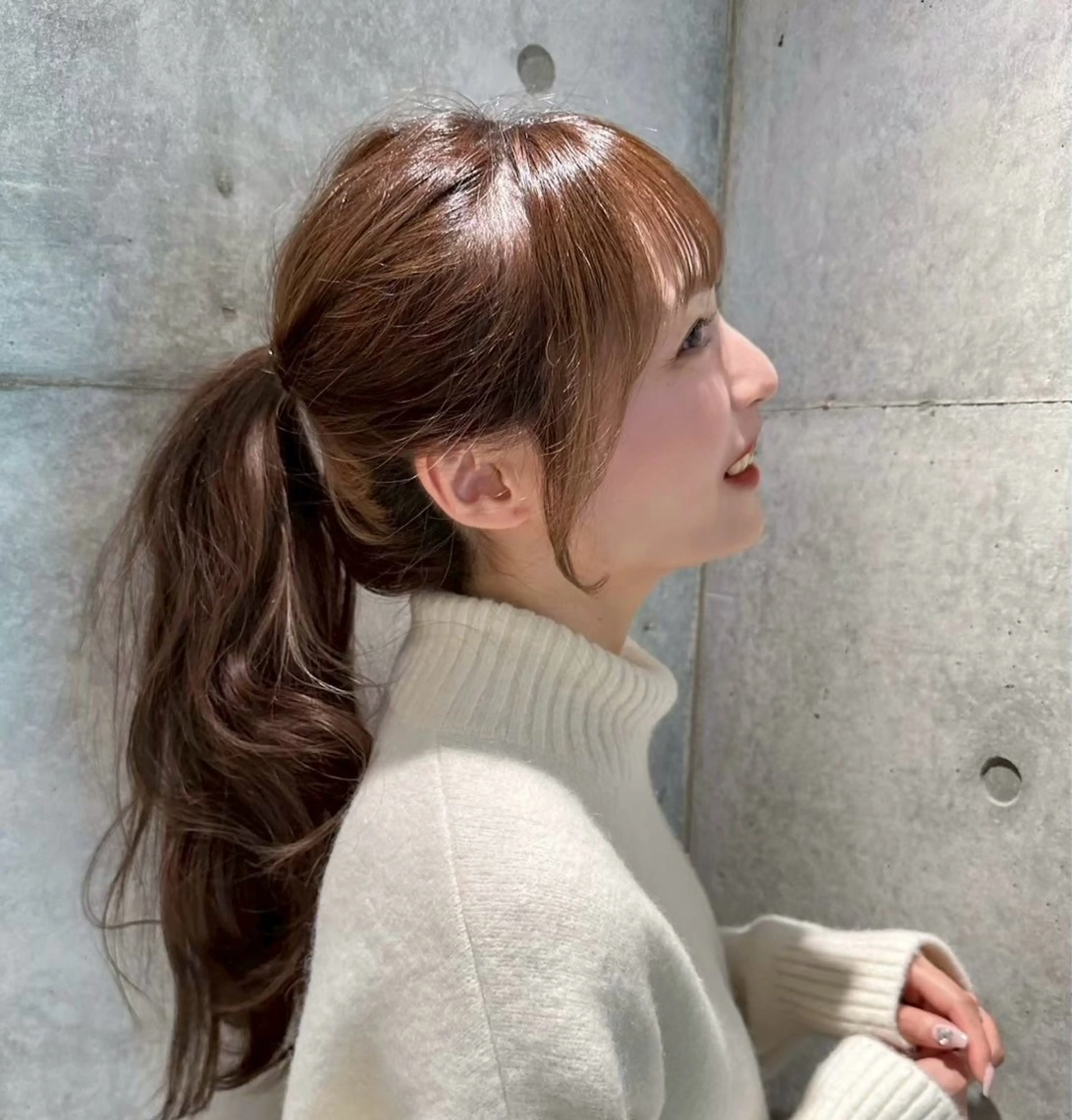 ロング くびれヘア 顔まわりレイヤー 顔周りカット ヨシンモリ 韓国風ヘア 🎀透明感カラー shizuka🎀のヘアスタイル