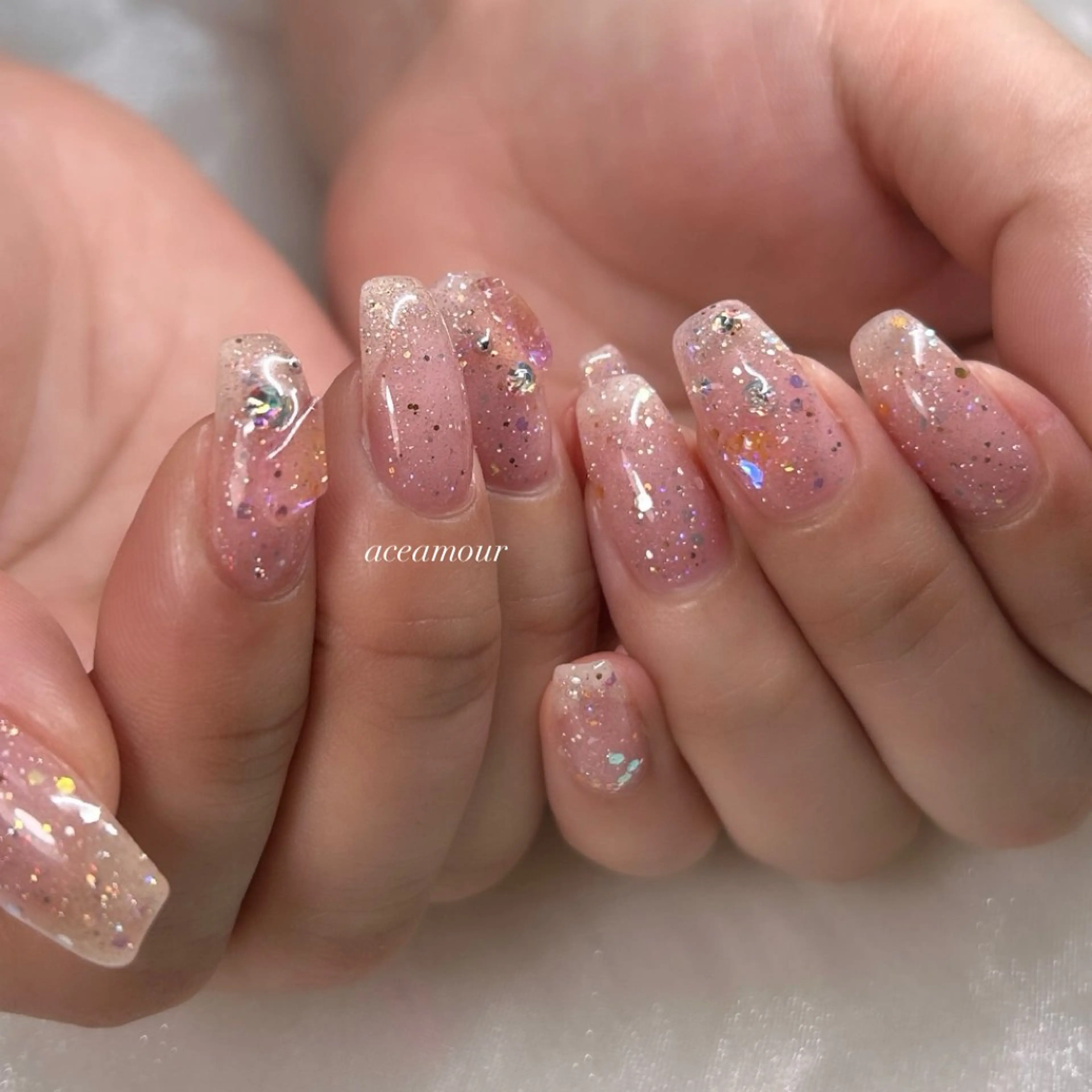 ネイル フラッシュネイル ネイル/耳つぼ /新ホワイトニングのネイルデザイン