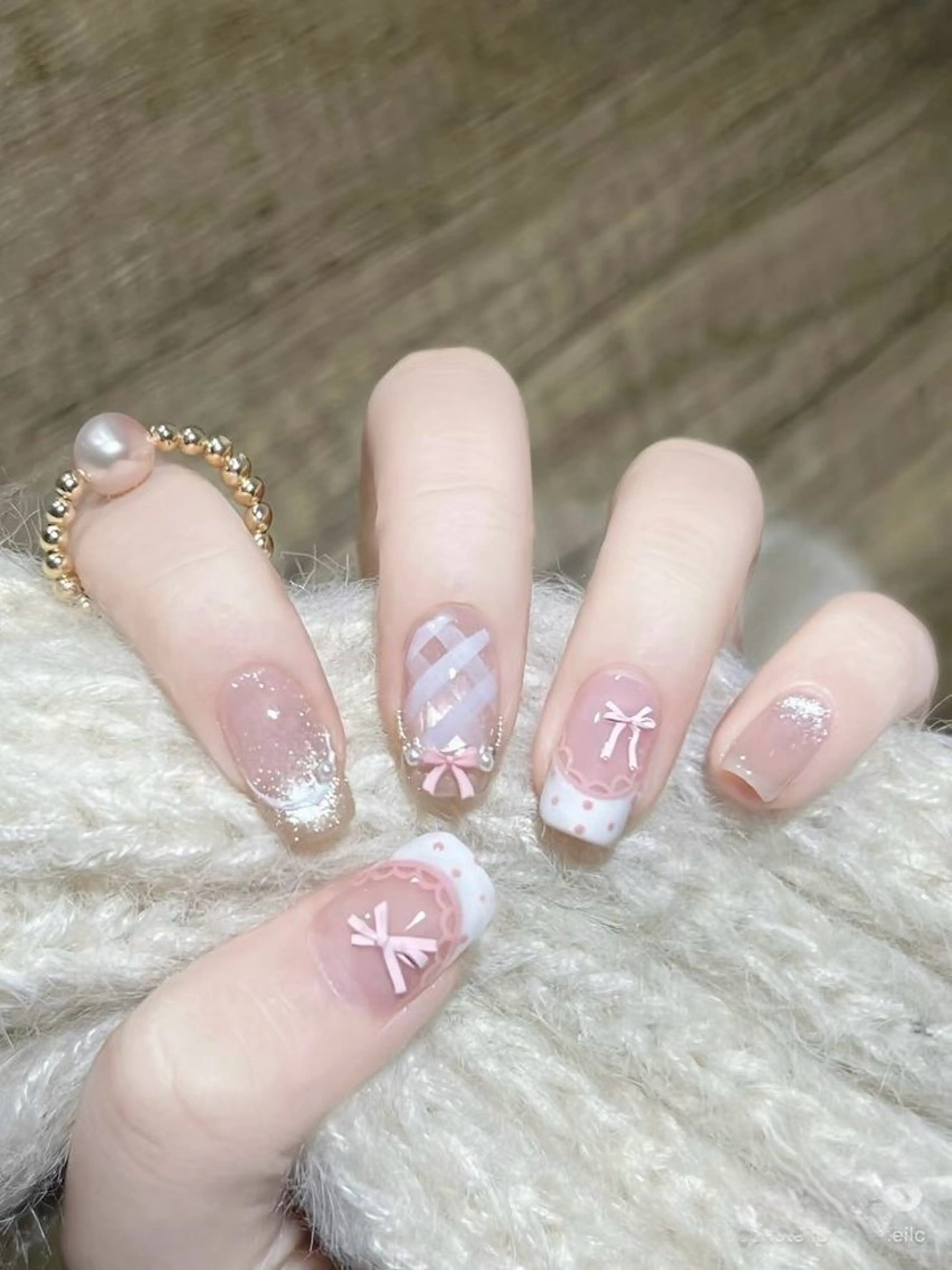 ネイル 長さ出し フレンチネイル グラデーション 卒業式 マグネットネイル MIHANA NAILのネイルデザイン