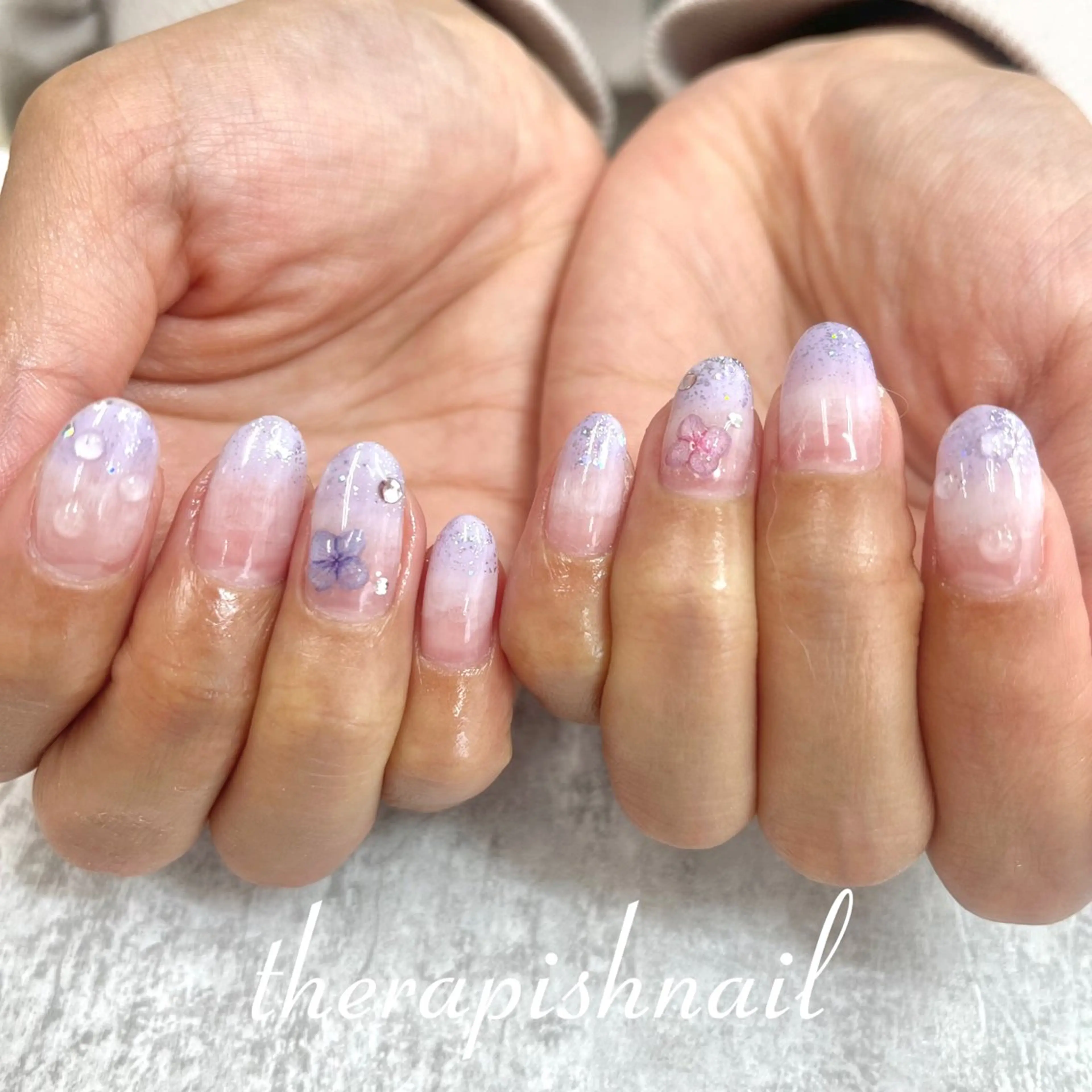 ネイル therapish 東三国徒歩1分 ゆなのネイルデザイン
