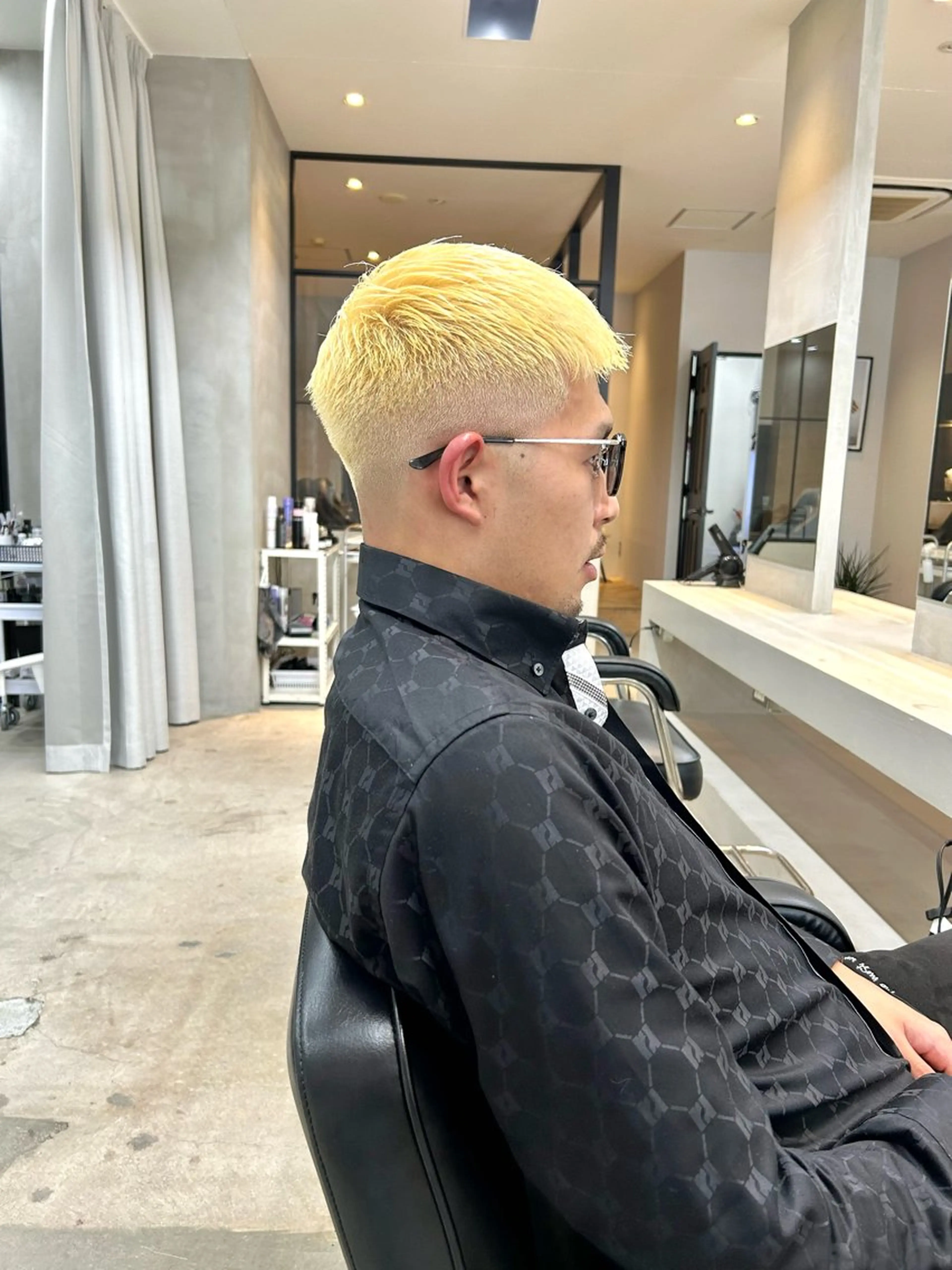 ショート メンズ カット ヘアカラー トリートメント 一ノ瀬 暁のヘアスタイル