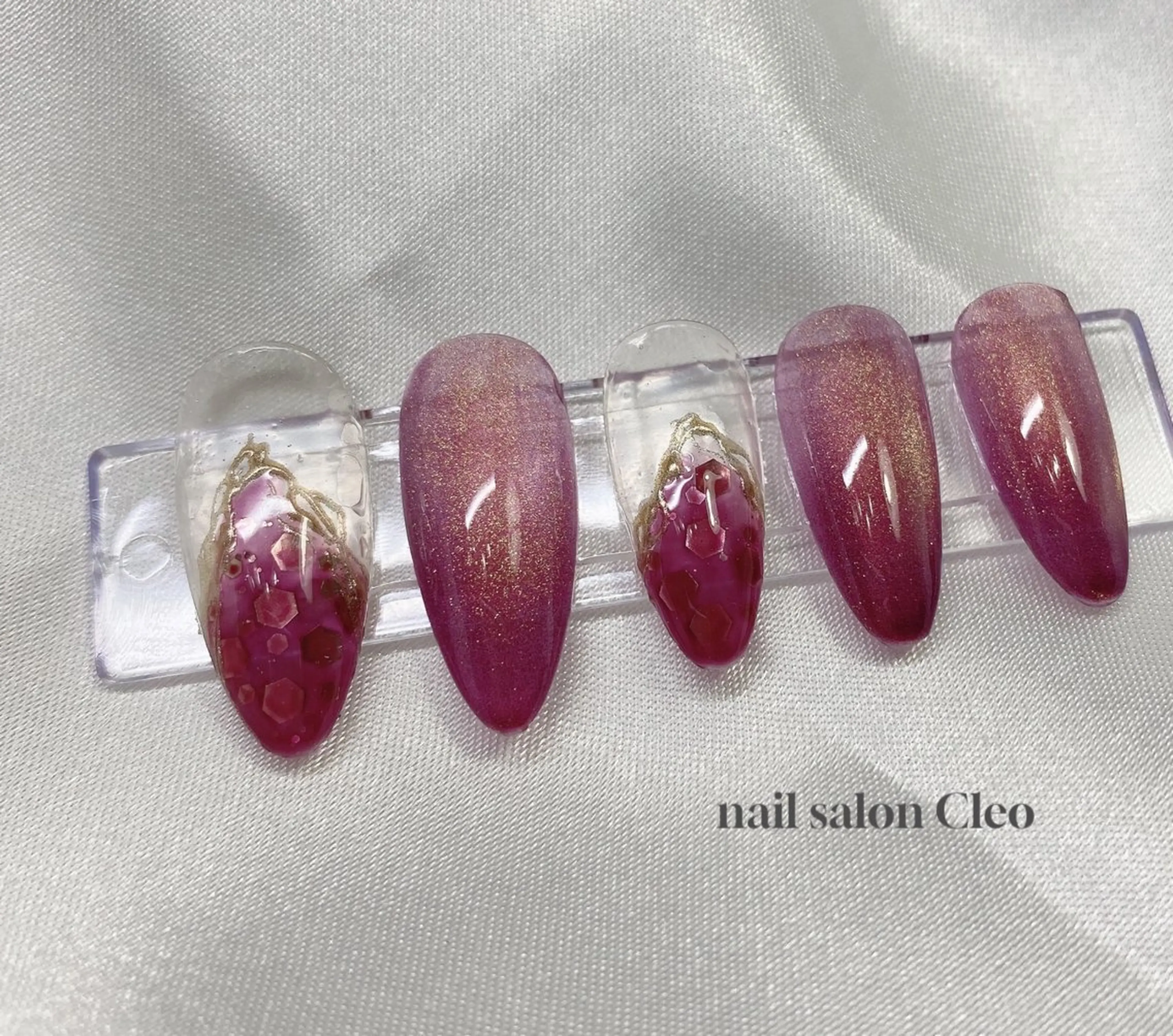 ネイル ボルドー Cleo クレオのネイルデザイン