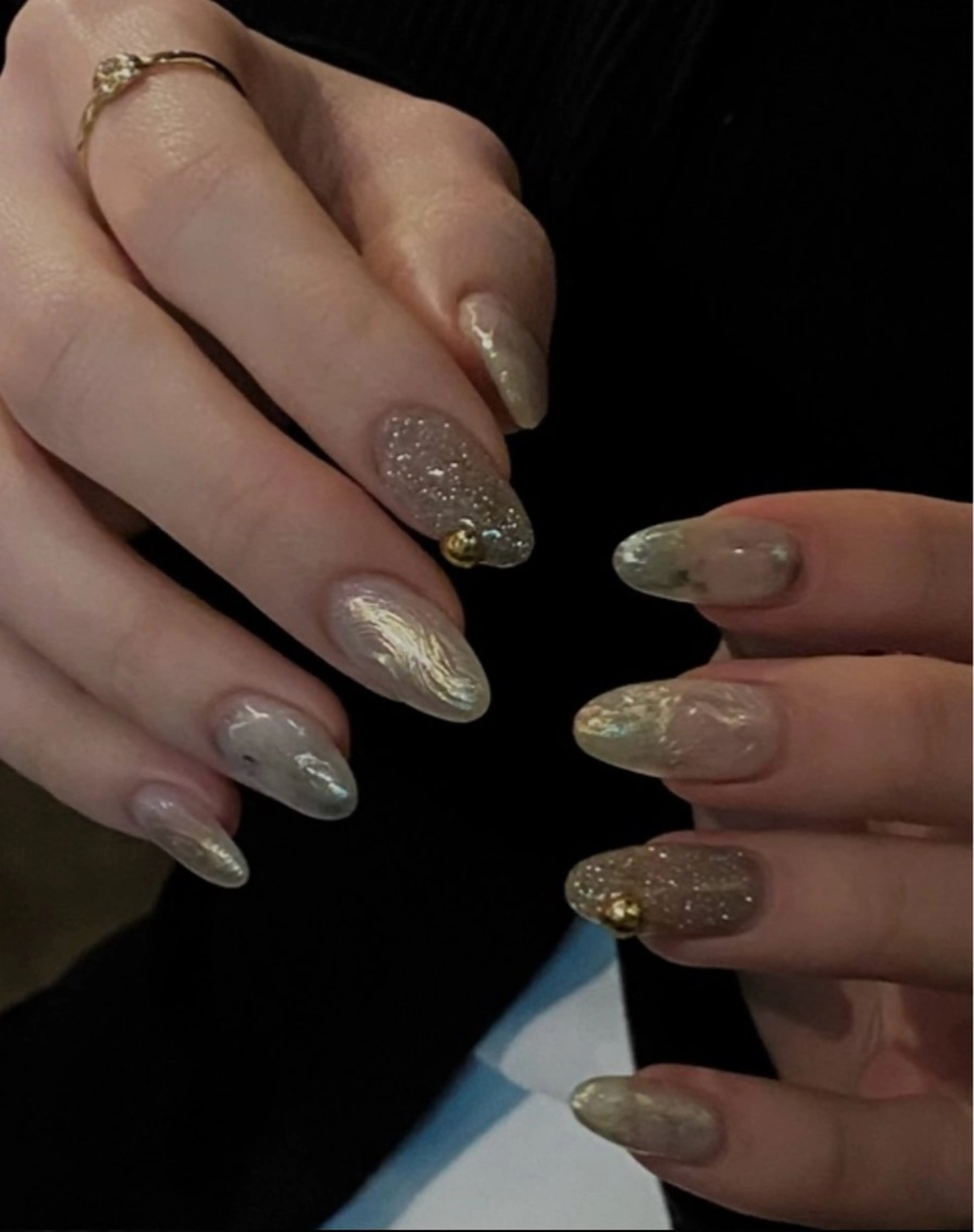 ネイル アートネイル 韓国ネイル ニュアンスネイル ぷっくりネイル ハンドネイル ハンドケア hina .のネイルデザイン