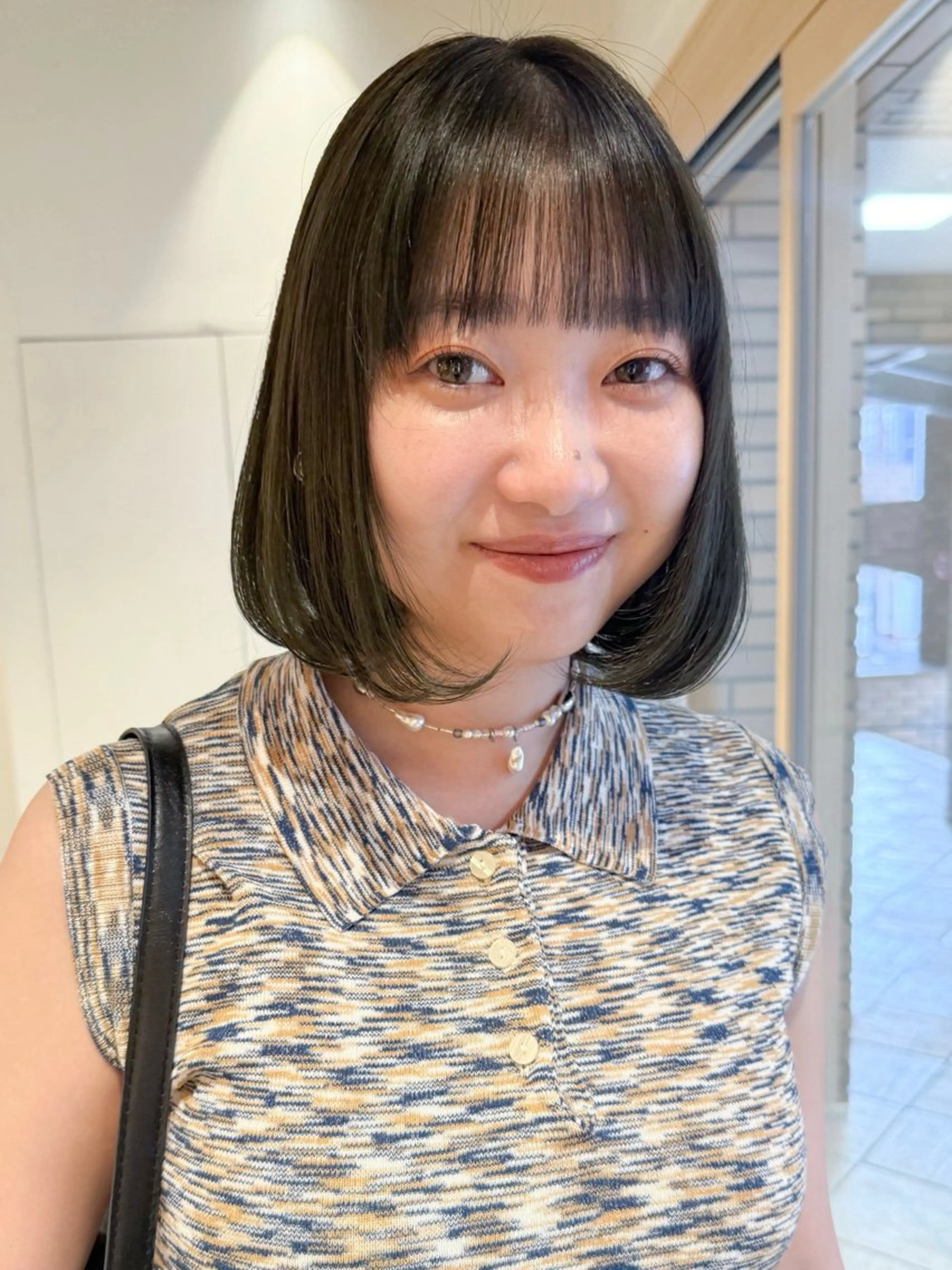 ミディアム カラー カット ヘアカラー トリートメント ANY mikuのヘアスタイル