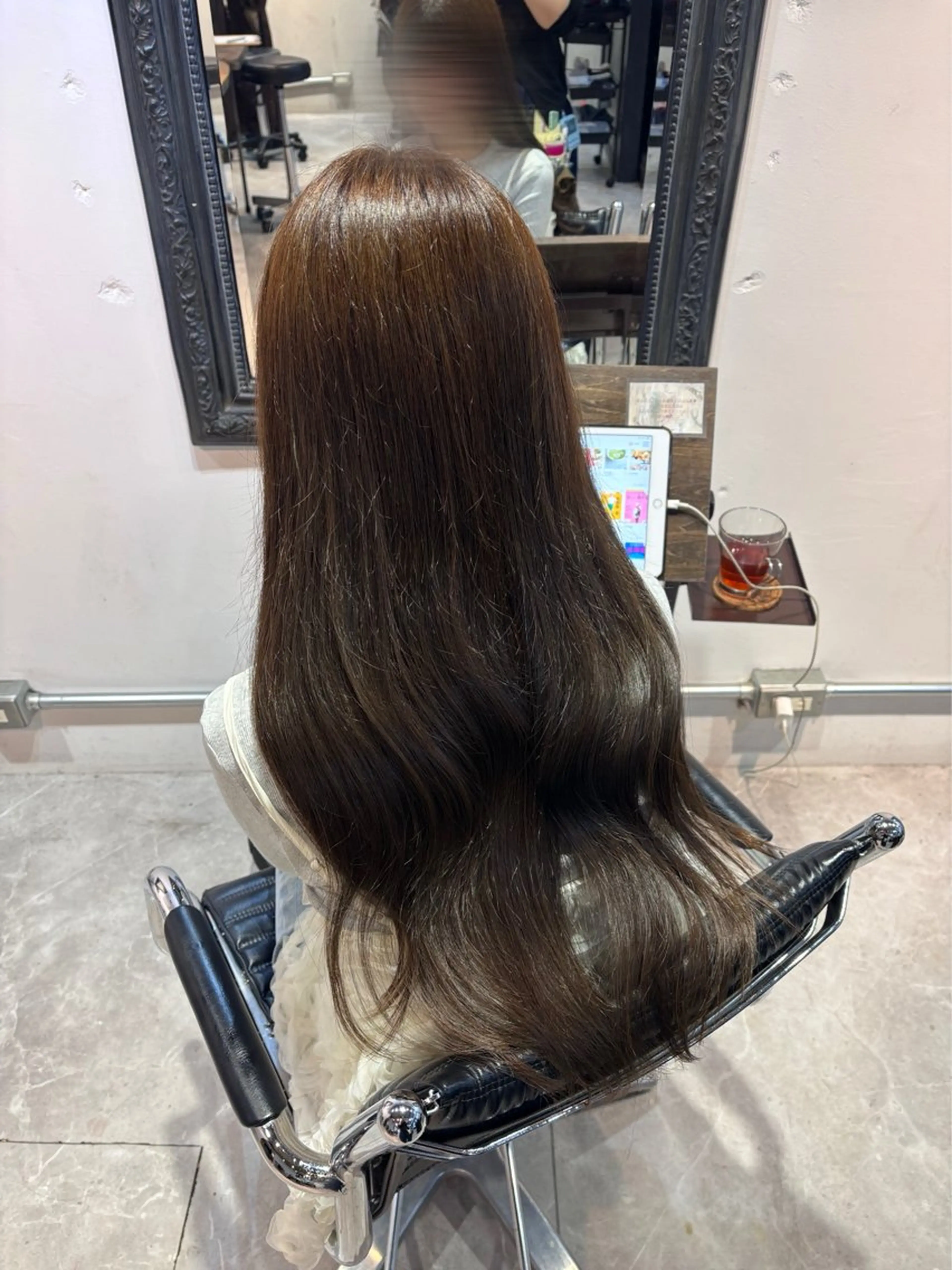 ロング カラー グレージュ ヘアカラー 池袋/カラーモデル 募集/リオ🫧のヘアスタイル