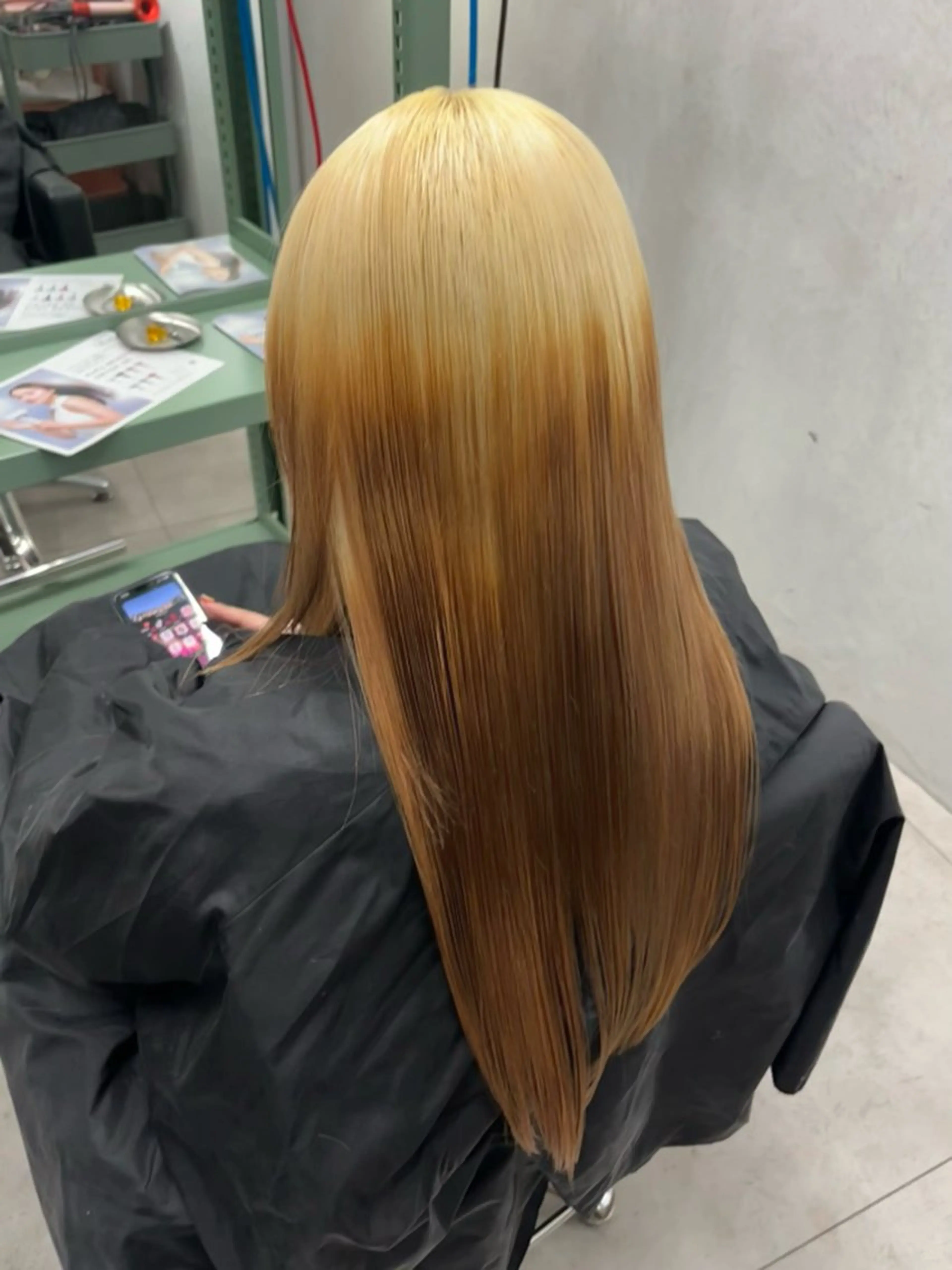 ロング カラー ブロンド ヘアカラー 🧡梅田ハイトーン カラー🧡runaのヘアスタイル