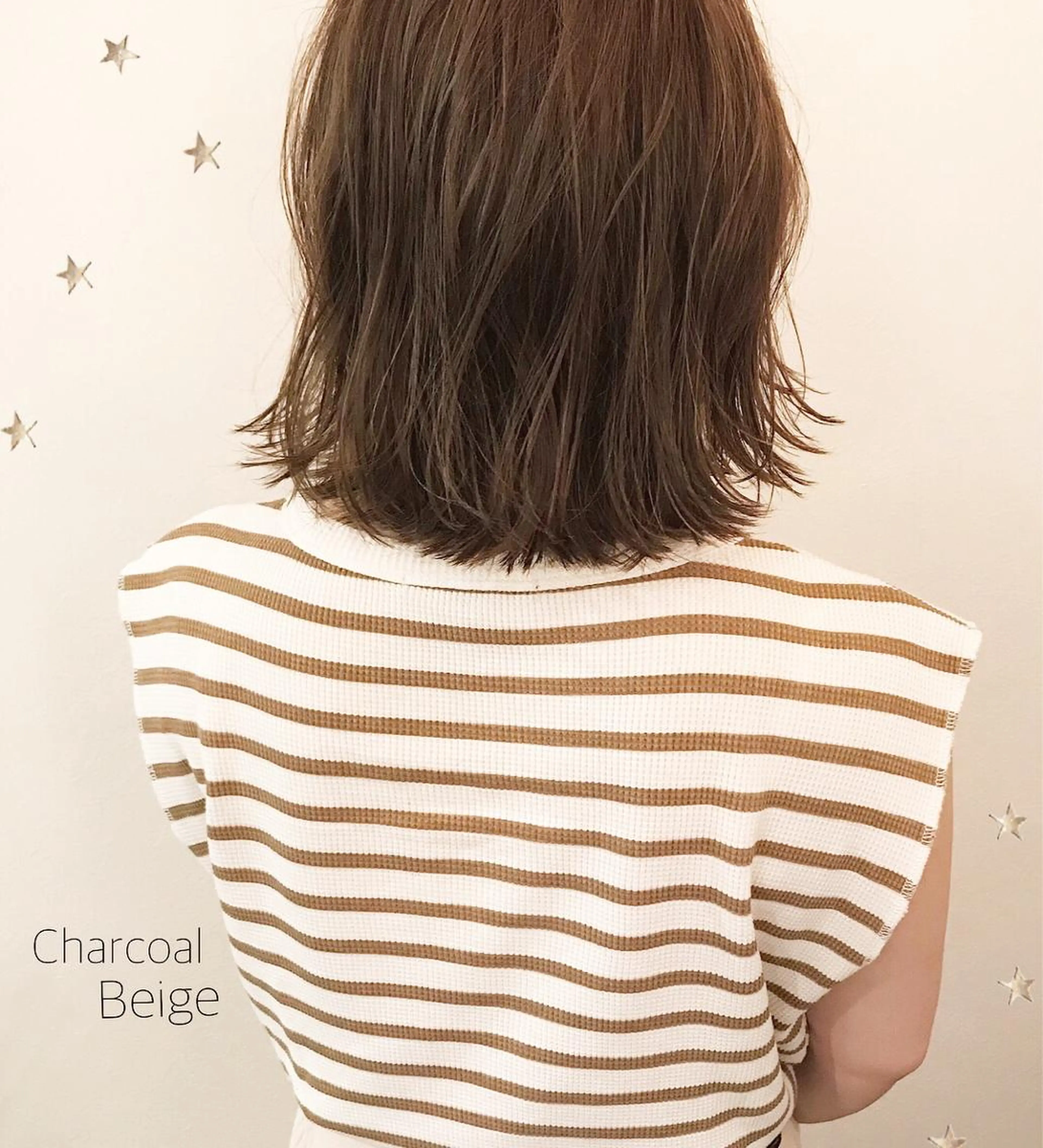 ミディアム カラー 市川 千夏のヘアスタイル