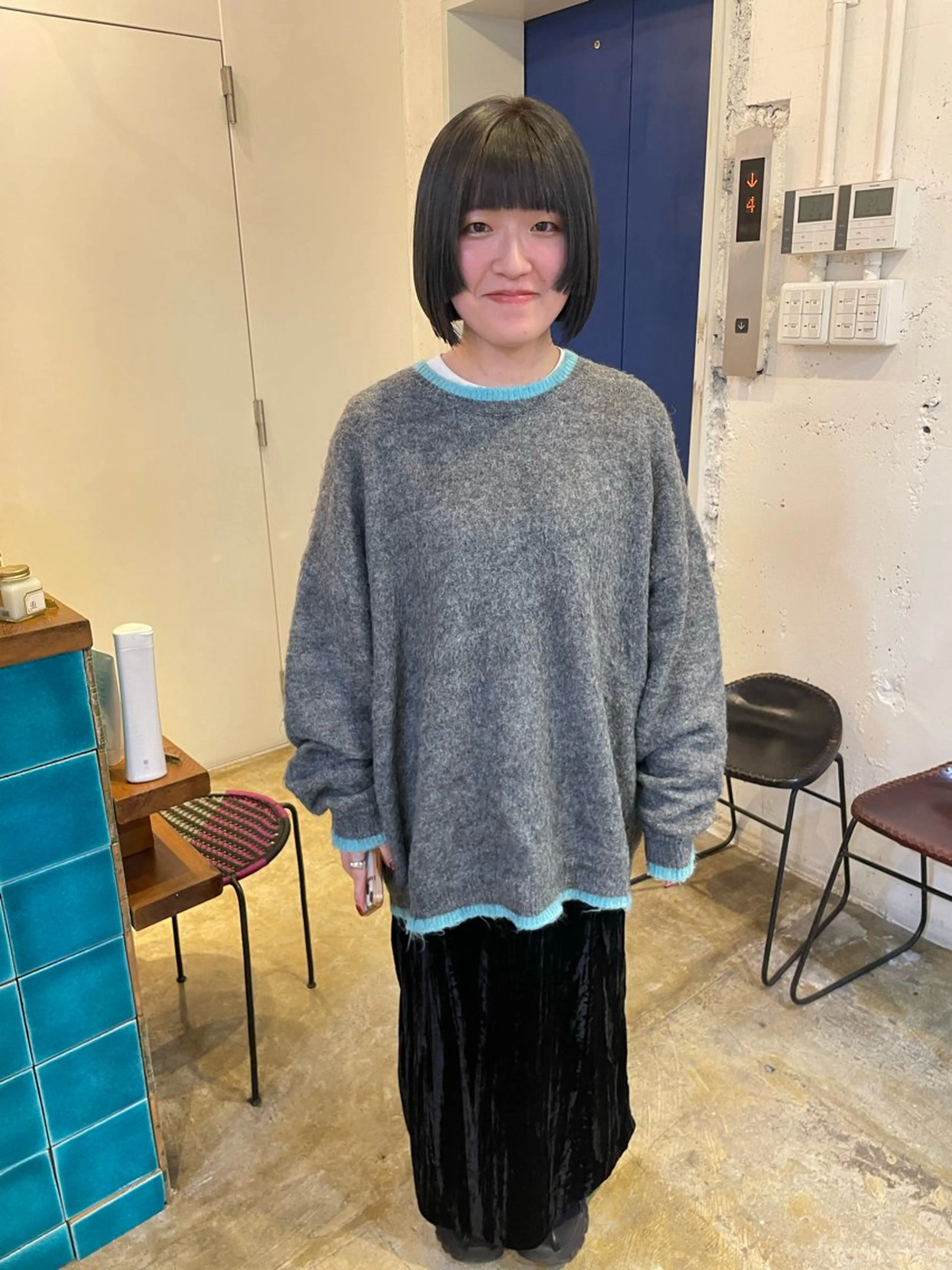 ミディアム カラー 透明感カラー ボブ カット ヘアカラー トリートメント MIOベージュカラー 柔らかいカラーのヘアスタイル