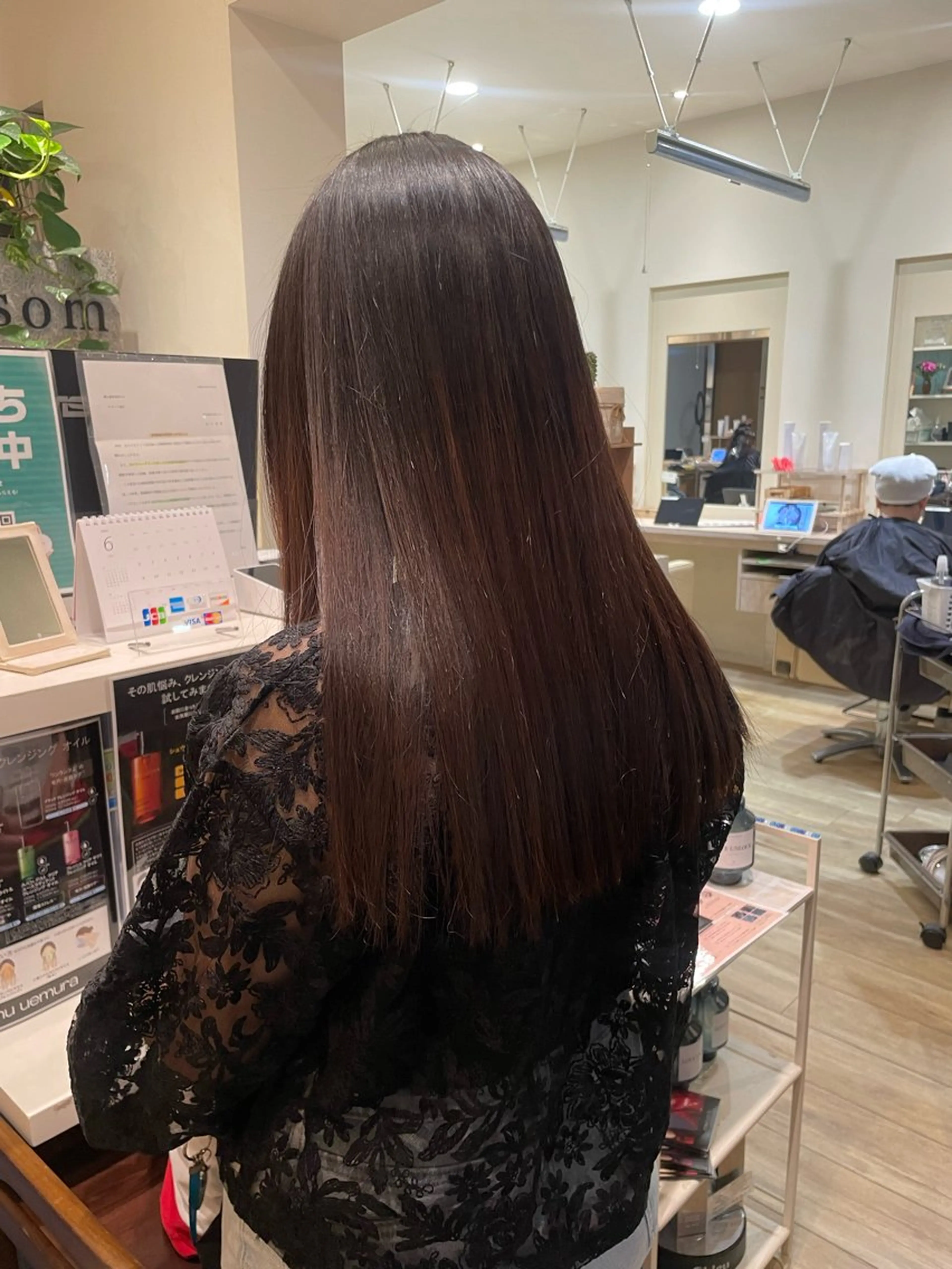 ロング カラー 縮毛矯正 酸性ストレート 縮毛矯正 髪質改善/Bloss om🌷高橋沙衣のヘアスタイル