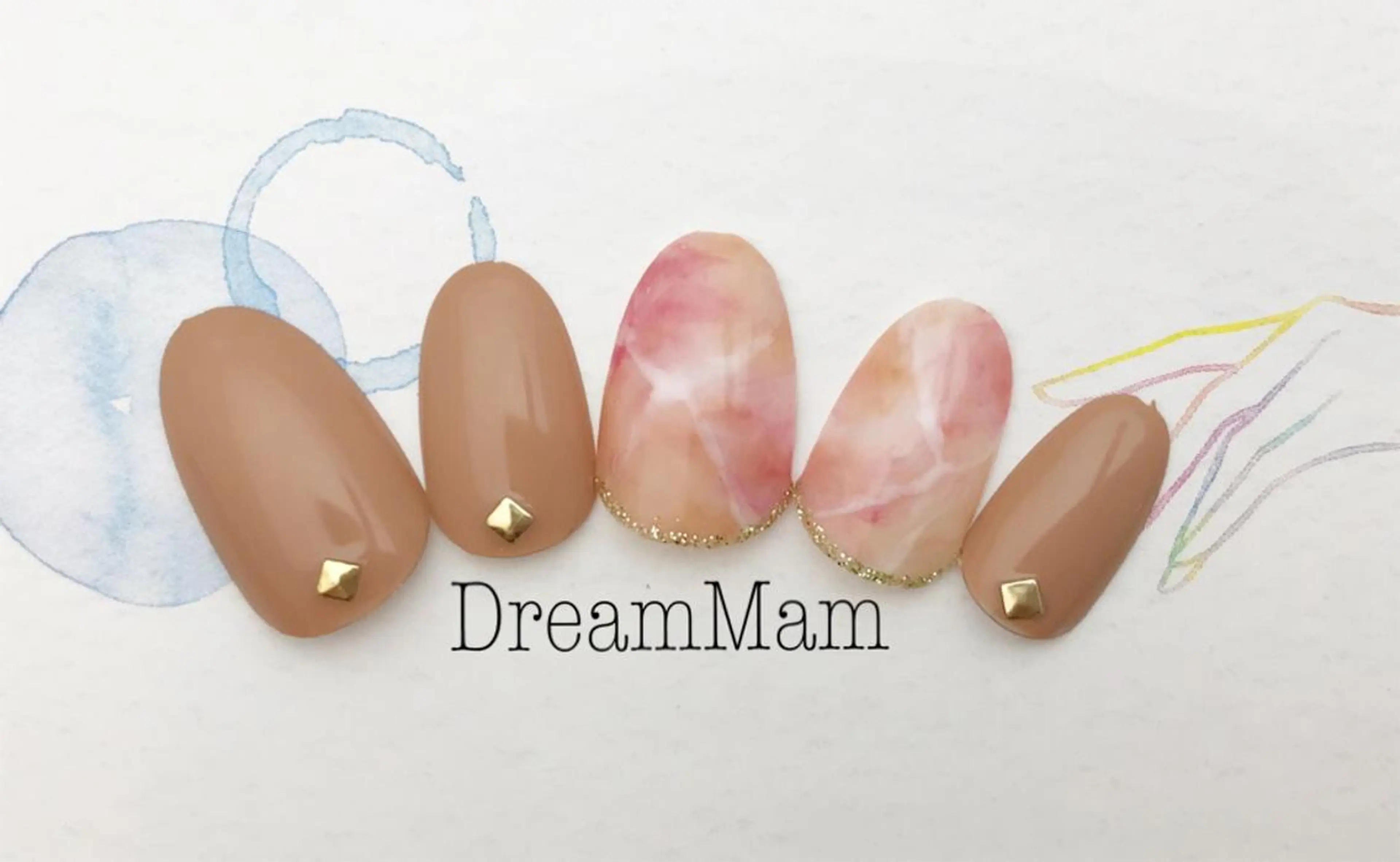 ネイル 大理石ネイル(マーブル) ハンドネイル Nail Salon Ｄream Mamのネイルデザイン