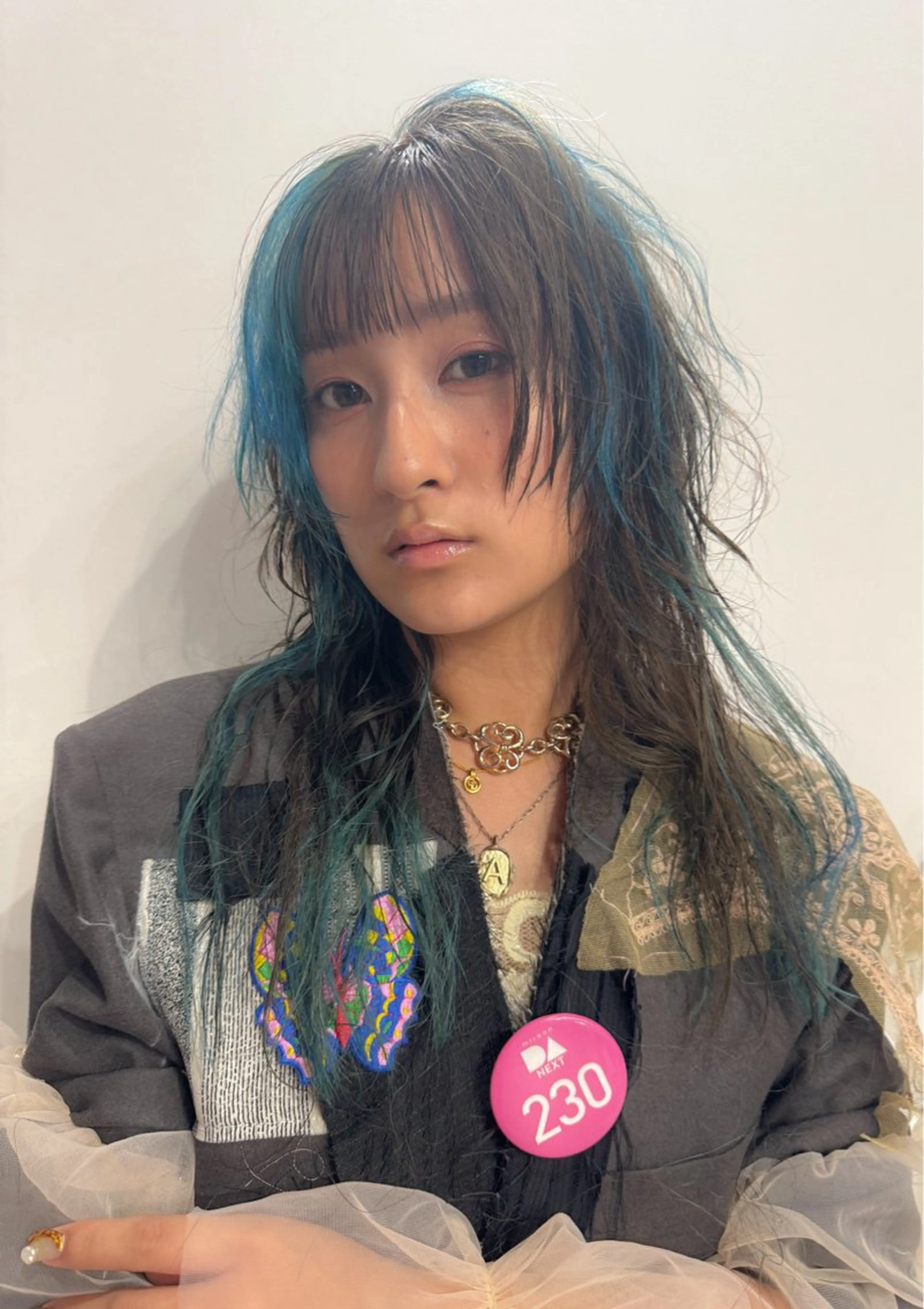 ロング 似合わせカット ハイトーン/北村優人のヘアスタイル