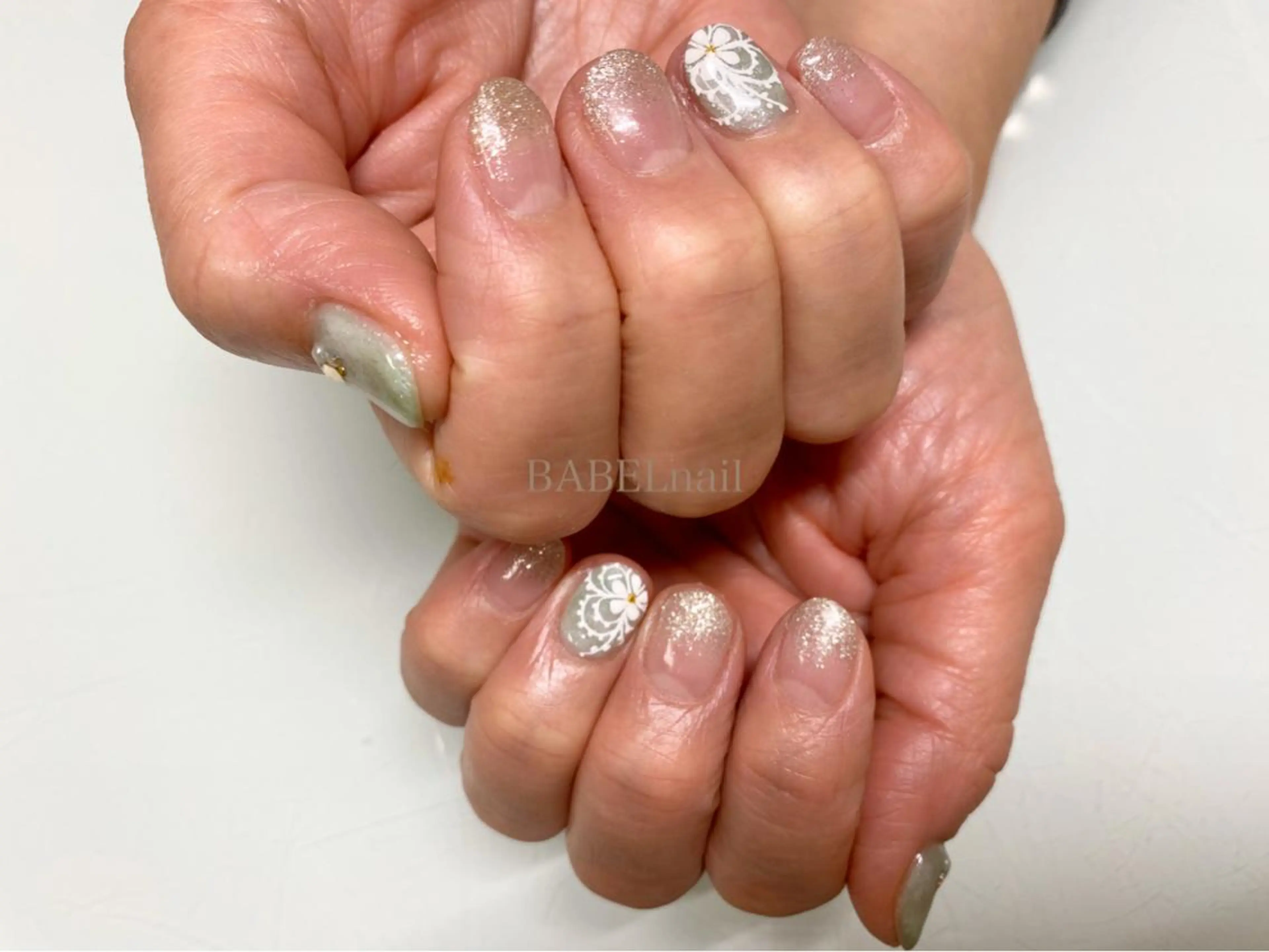 ネイル ハンドネイル 江戸川橋✨BABEL 【バベル】大人可愛いのネイルデザイン