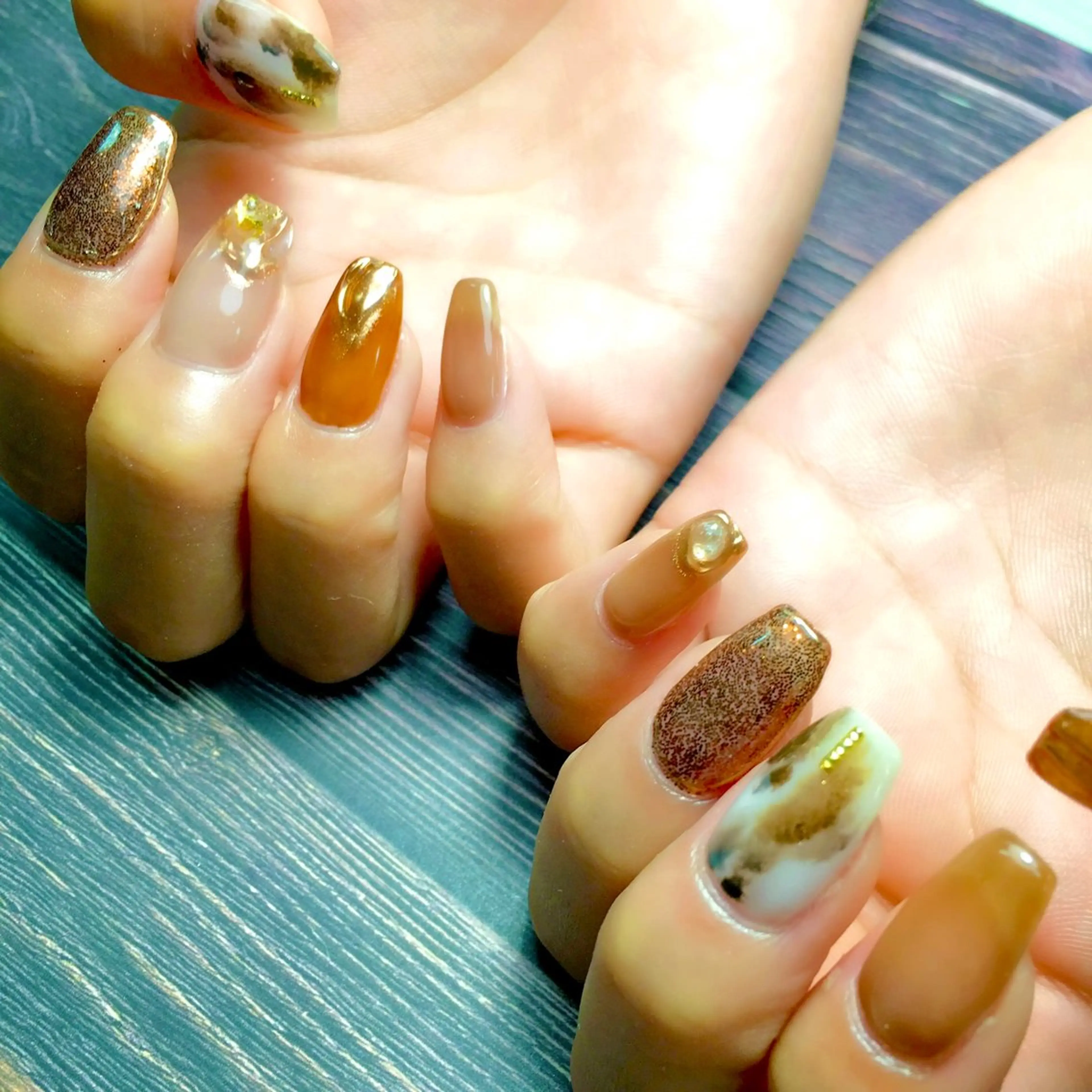 ネイル 持ち込み ニュアンスネイル Oracion Nailのネイルデザイン
